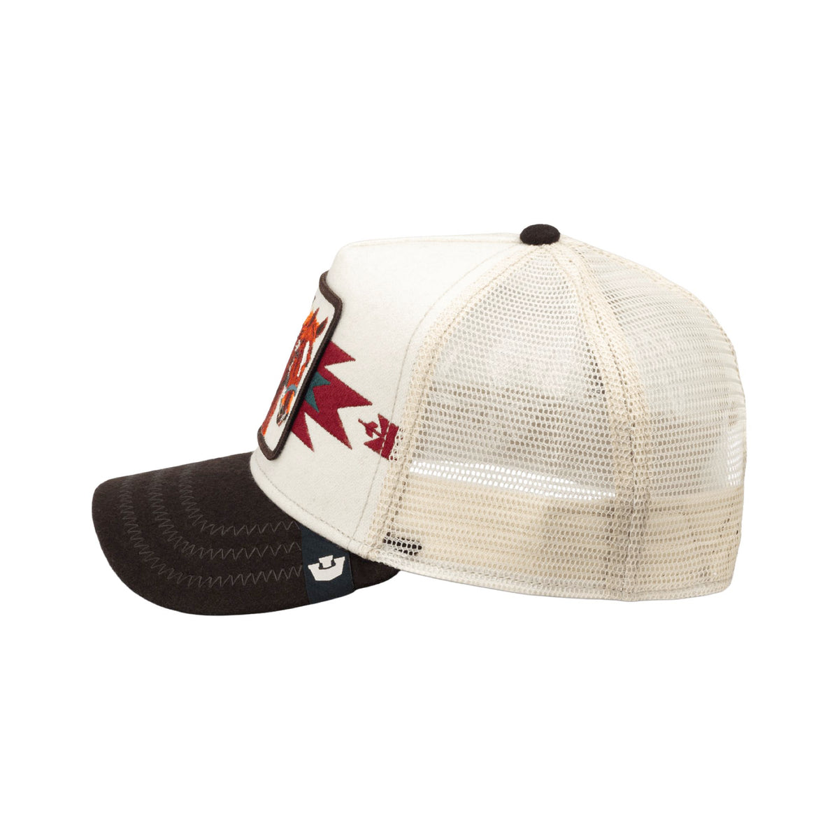 Goorin Bros. Canyon Free Spirit Trucker Hat - Chalk/Brown