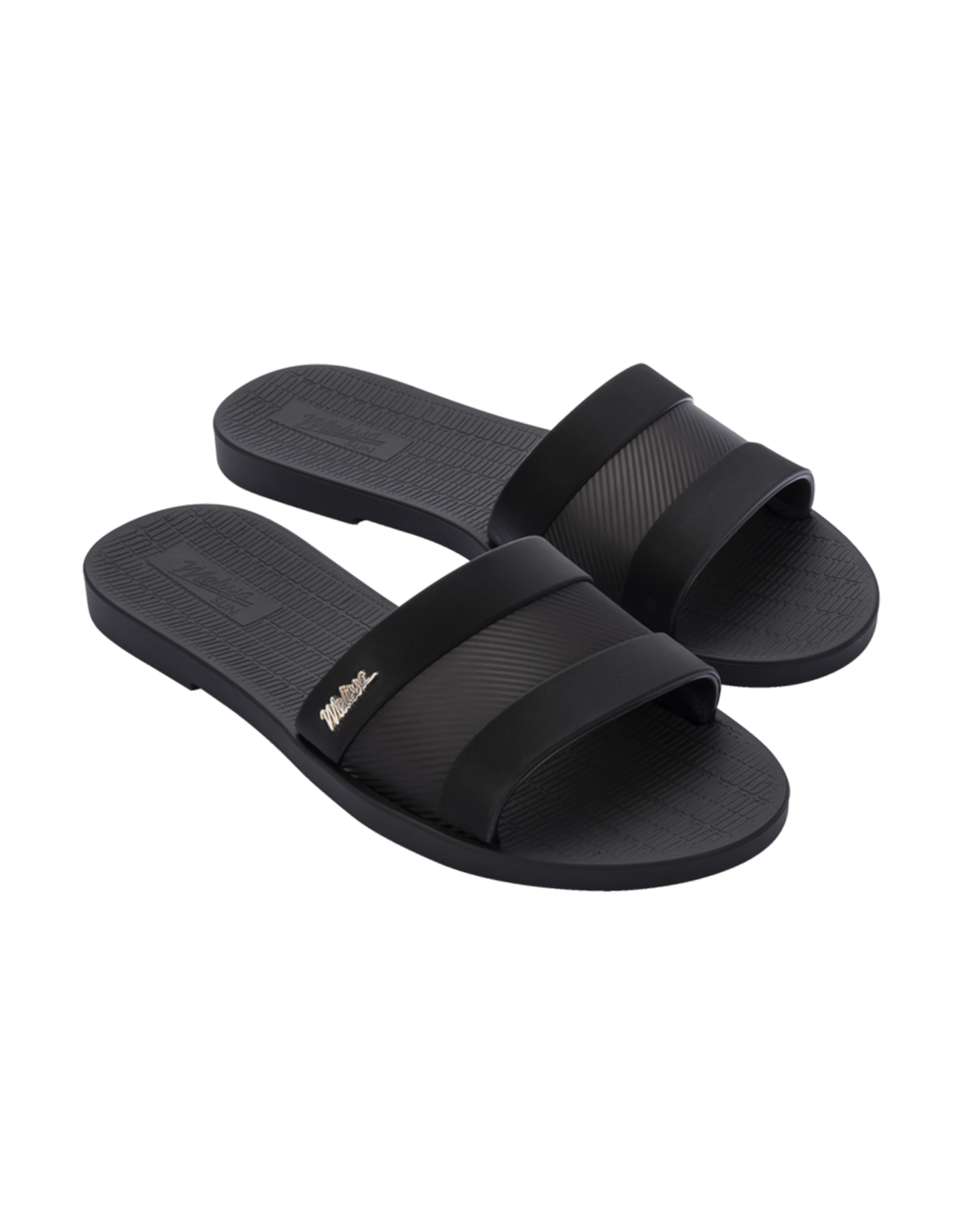 Melissa Sun Hollywood Sliders In Black
