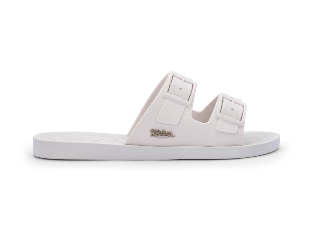 Melissa Sun Malibu Sliders In White