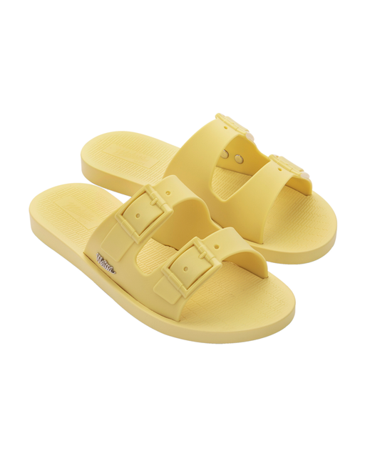 Melissa Sun Malibu Sliders In Yellow
