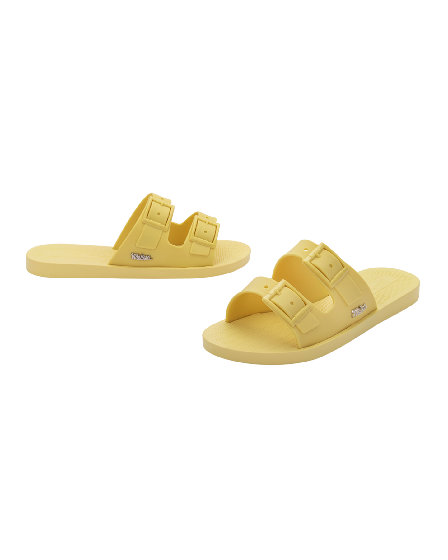 Melissa Sun Malibu Sliders In Yellow