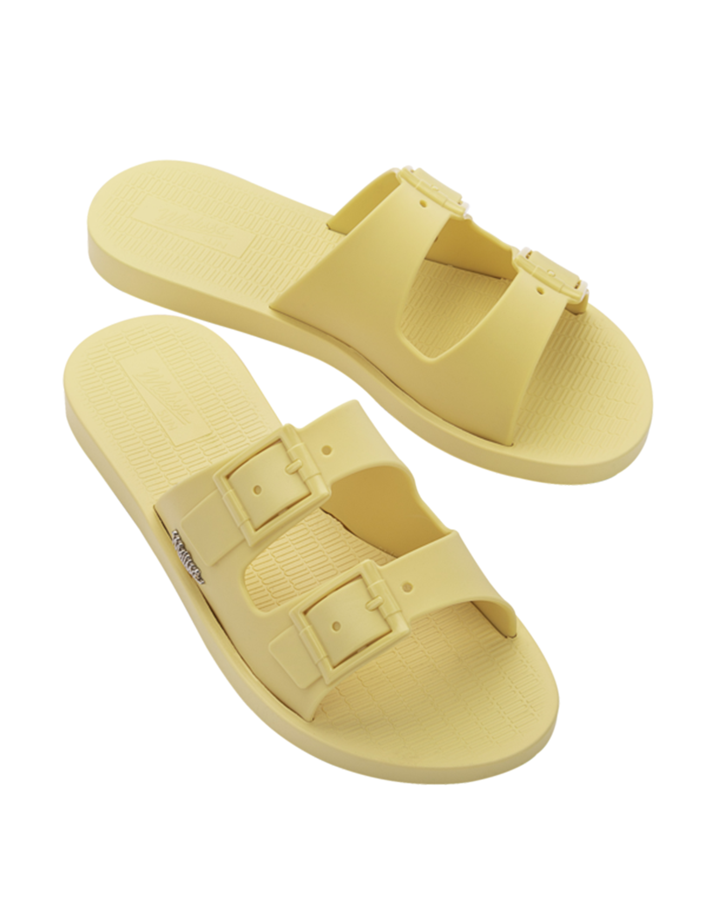Melissa Sun Malibu Sliders In Yellow