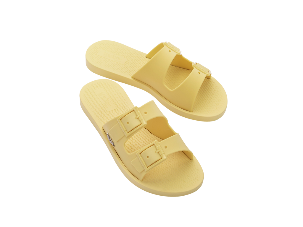 Melissa Sun Malibu Sliders In Yellow