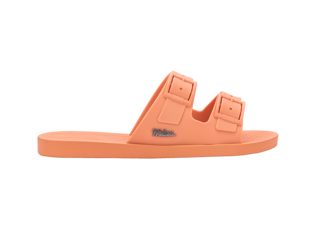 Melissa Sun Malibu Sliders In Orange