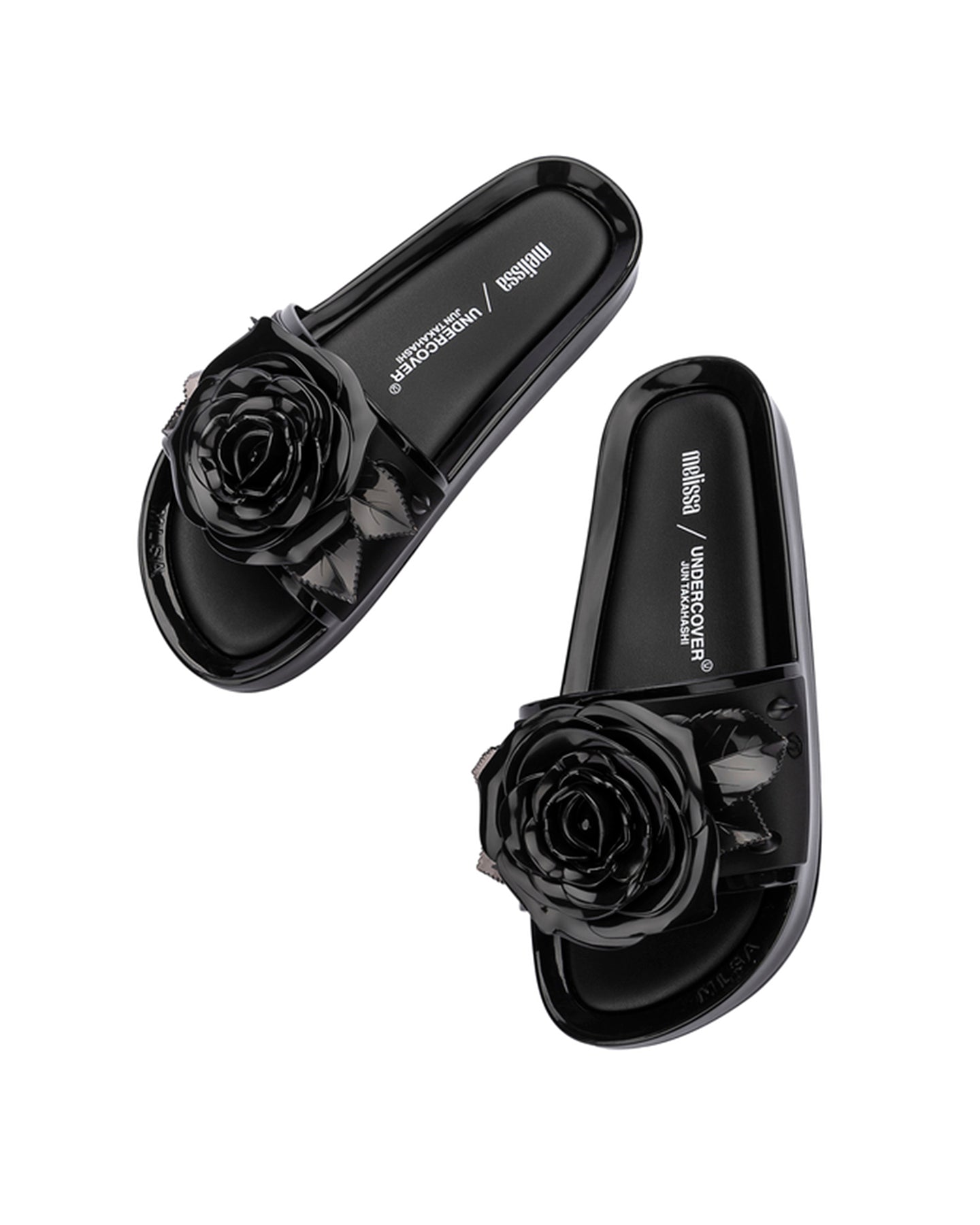 Melissa Beach Slide Spike + Undercover in Black Color