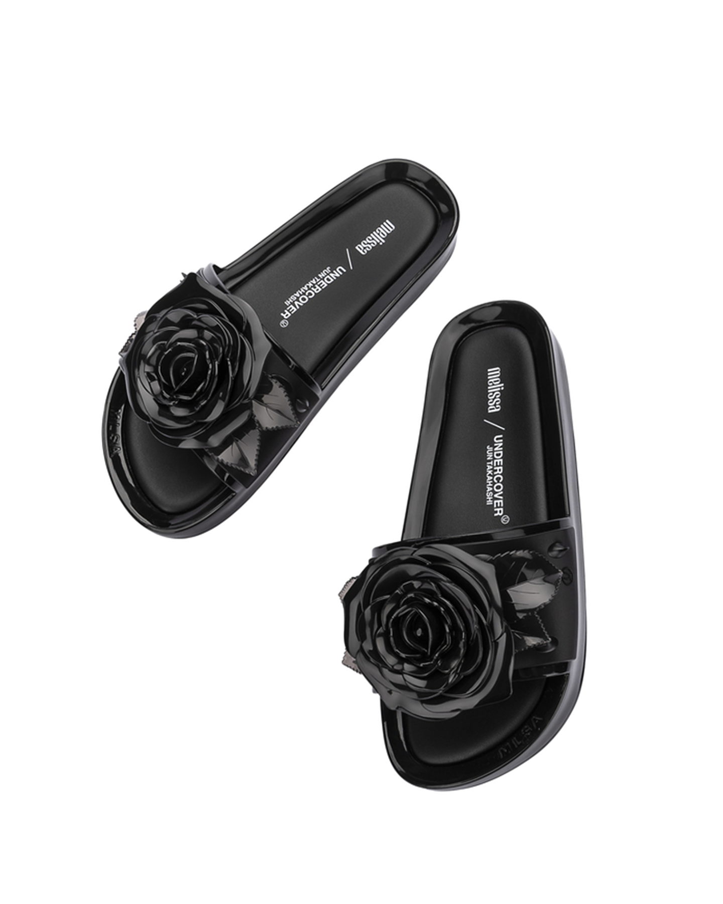 Melissa Beach Slide Spike + Undercover in Black Color