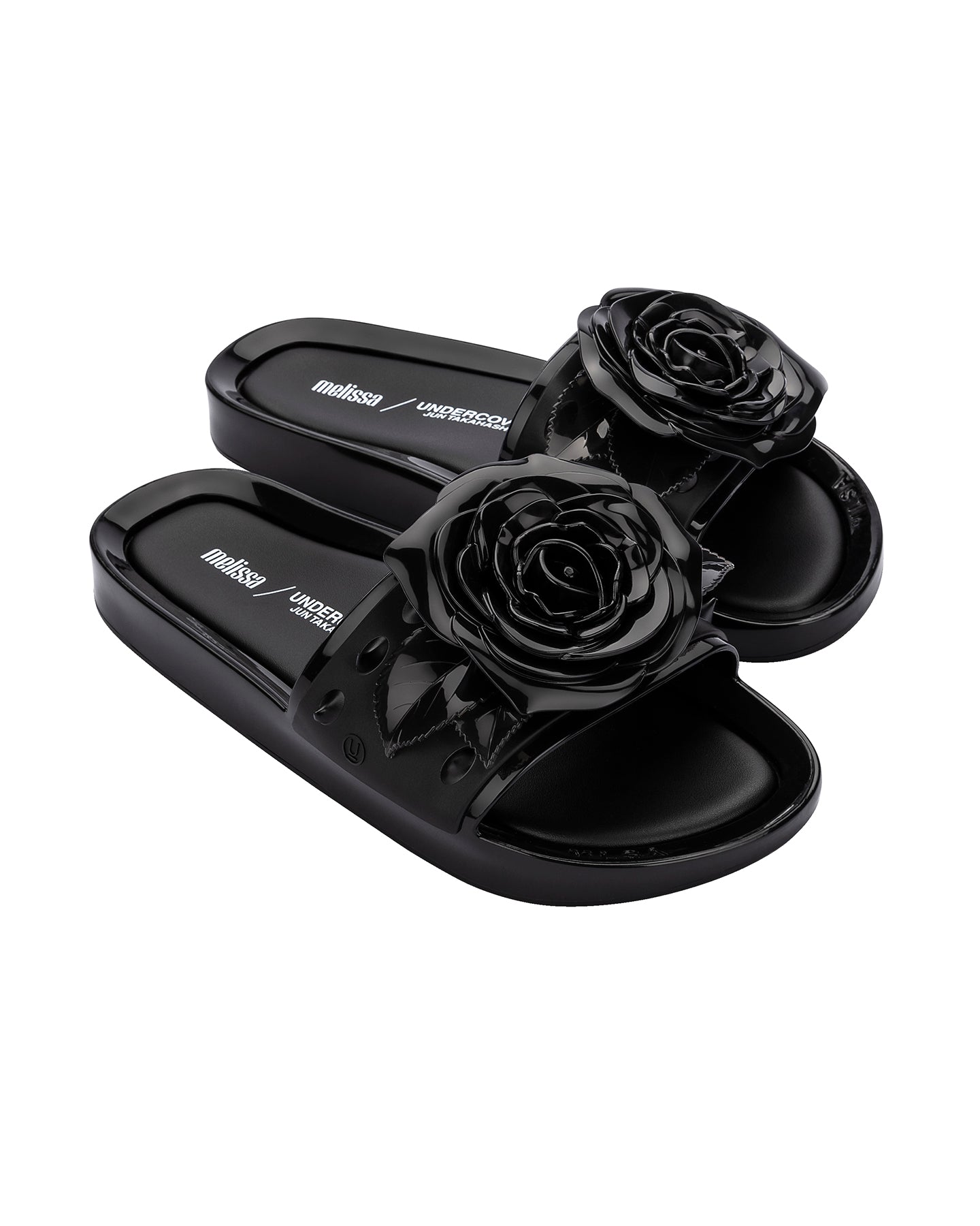 Melissa Beach Slide Spike + Undercover in Black Color