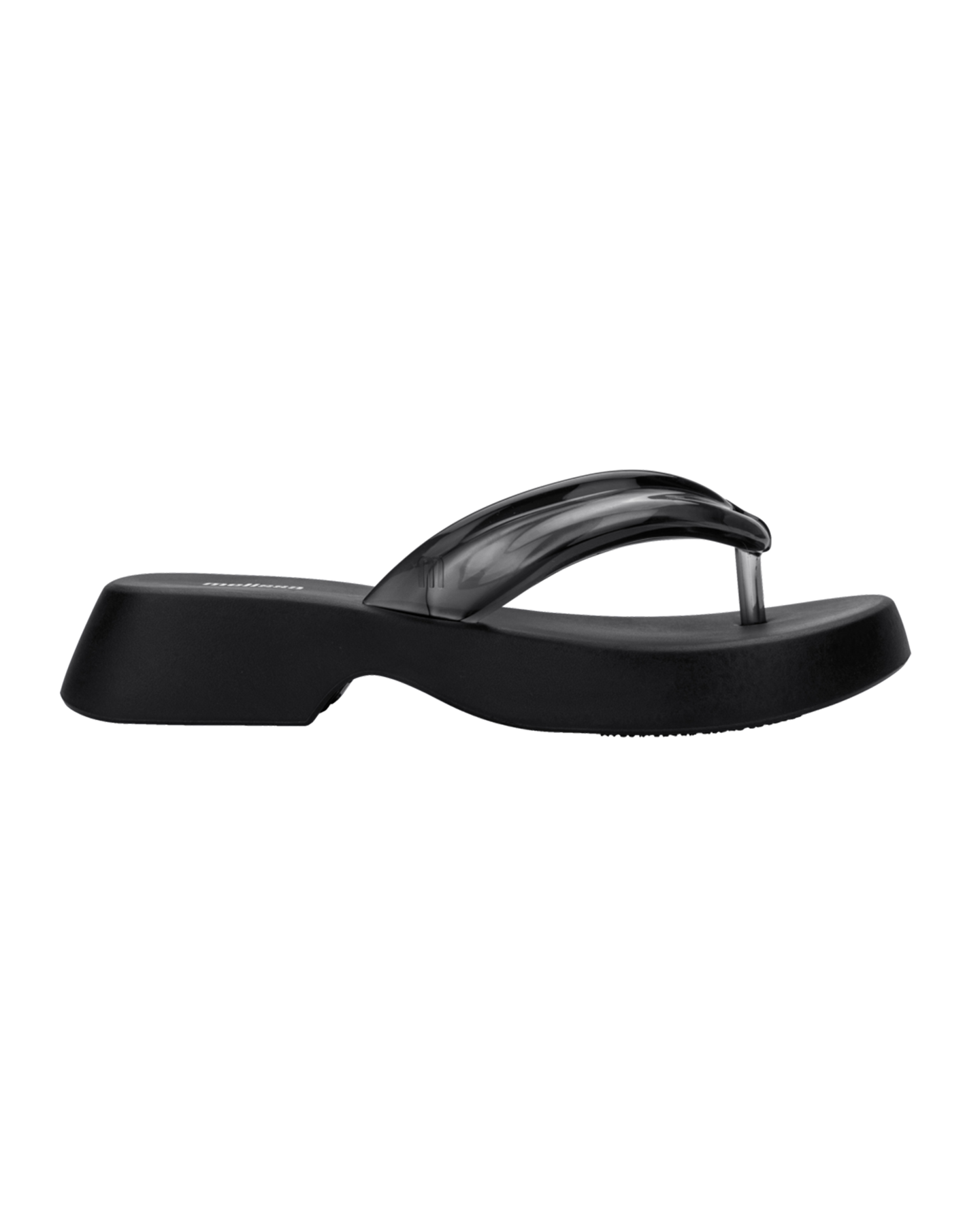 Melissa Air Bubble Flip Flop Double in Black