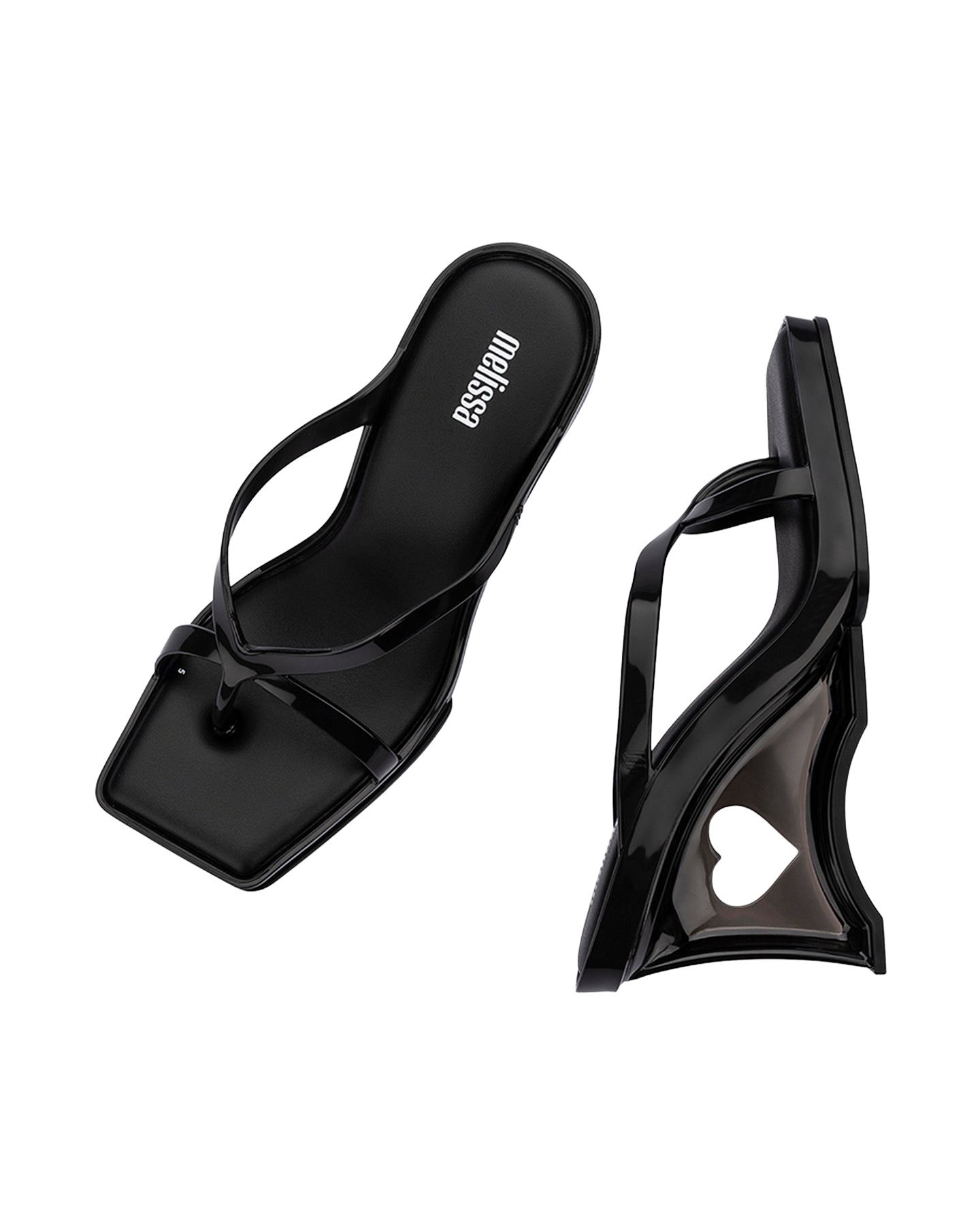 MELISSA GLASS HEEL AD