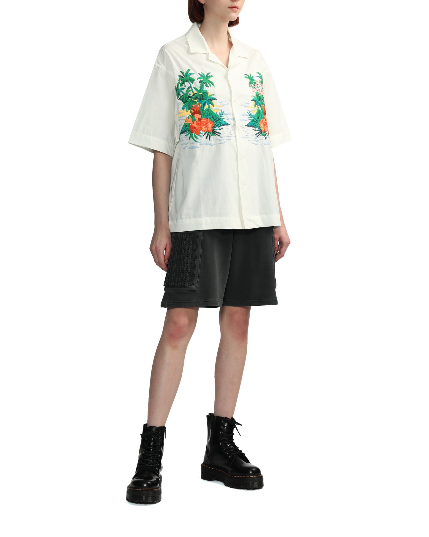 Men's Relaxed Fit Hawaii Shirt in White