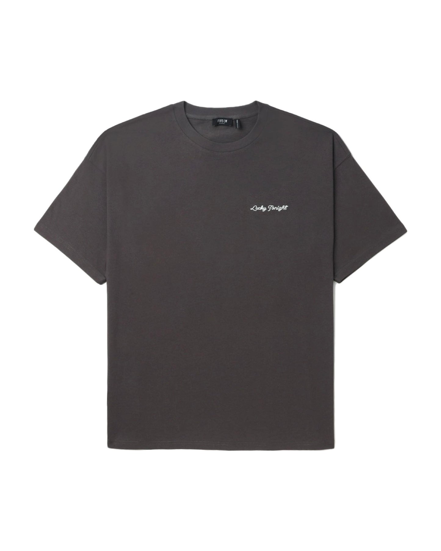 Men's Lucky Tonight T-shirt in Charcoal