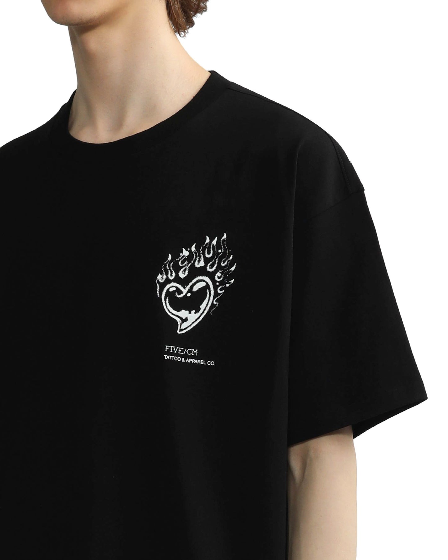 Men's Burning Love T-shirt in Black