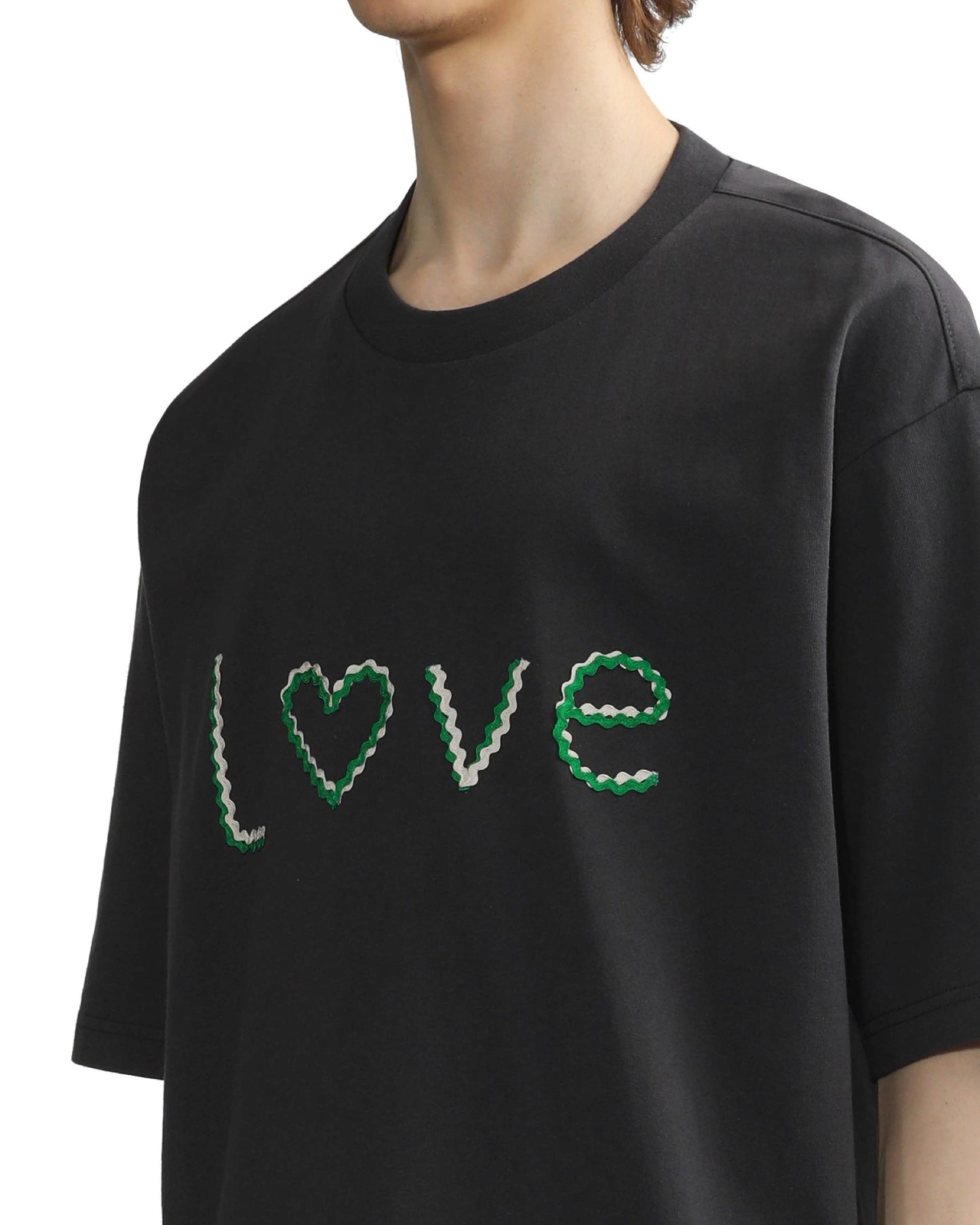 Men's Love T-shirt in Charcoal