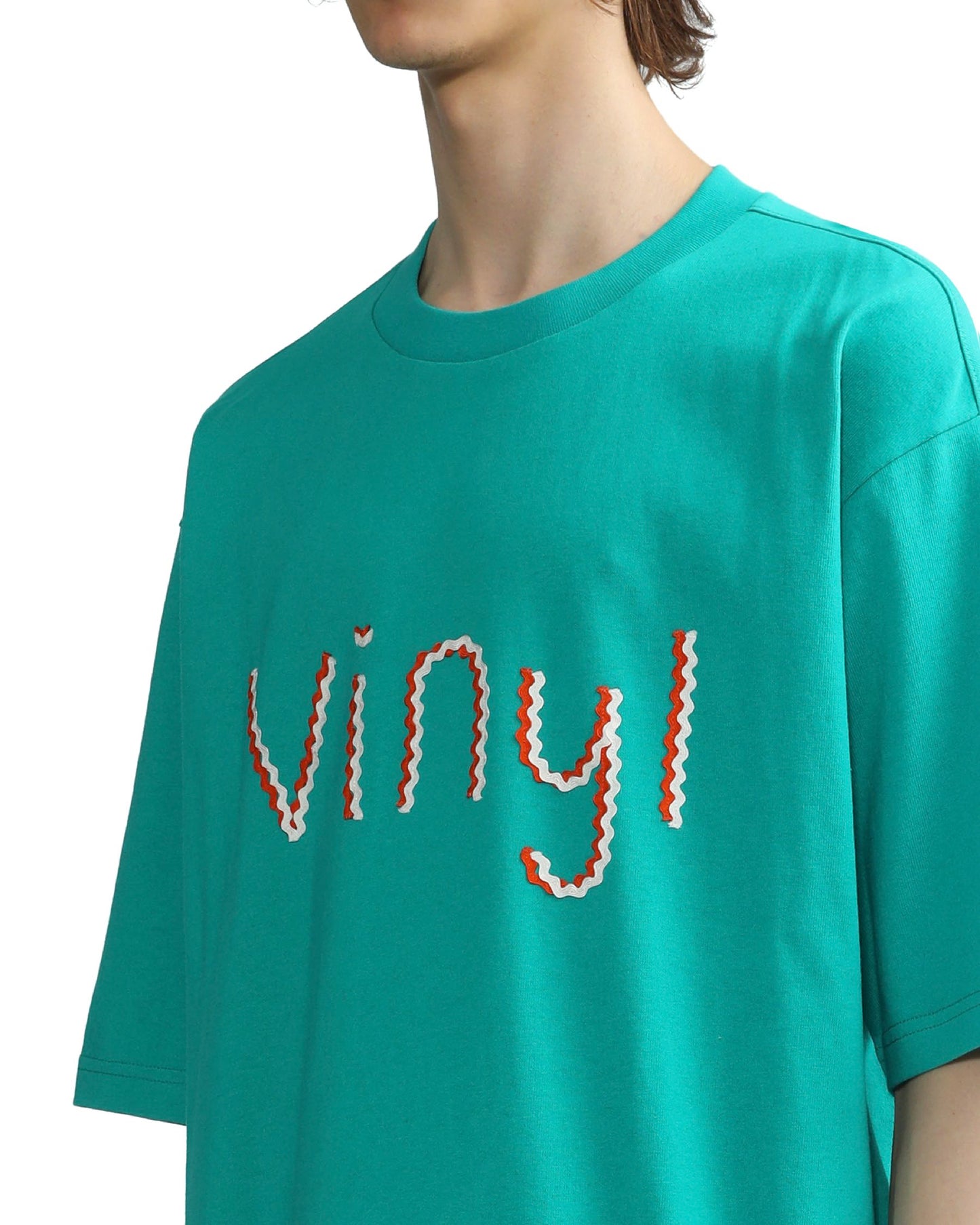 Men's Vinyl T-shirt in Blue