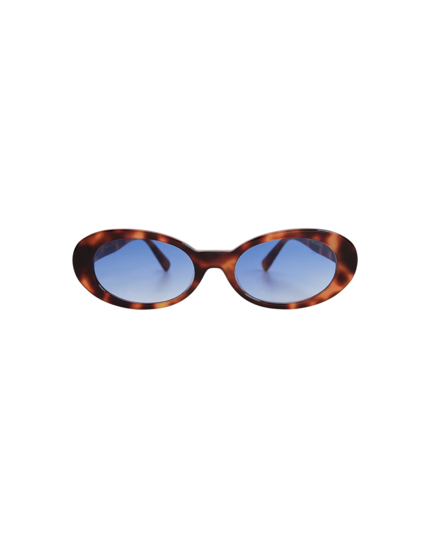Kurt, oval sunglasses for men and women blue lens UV400 protection