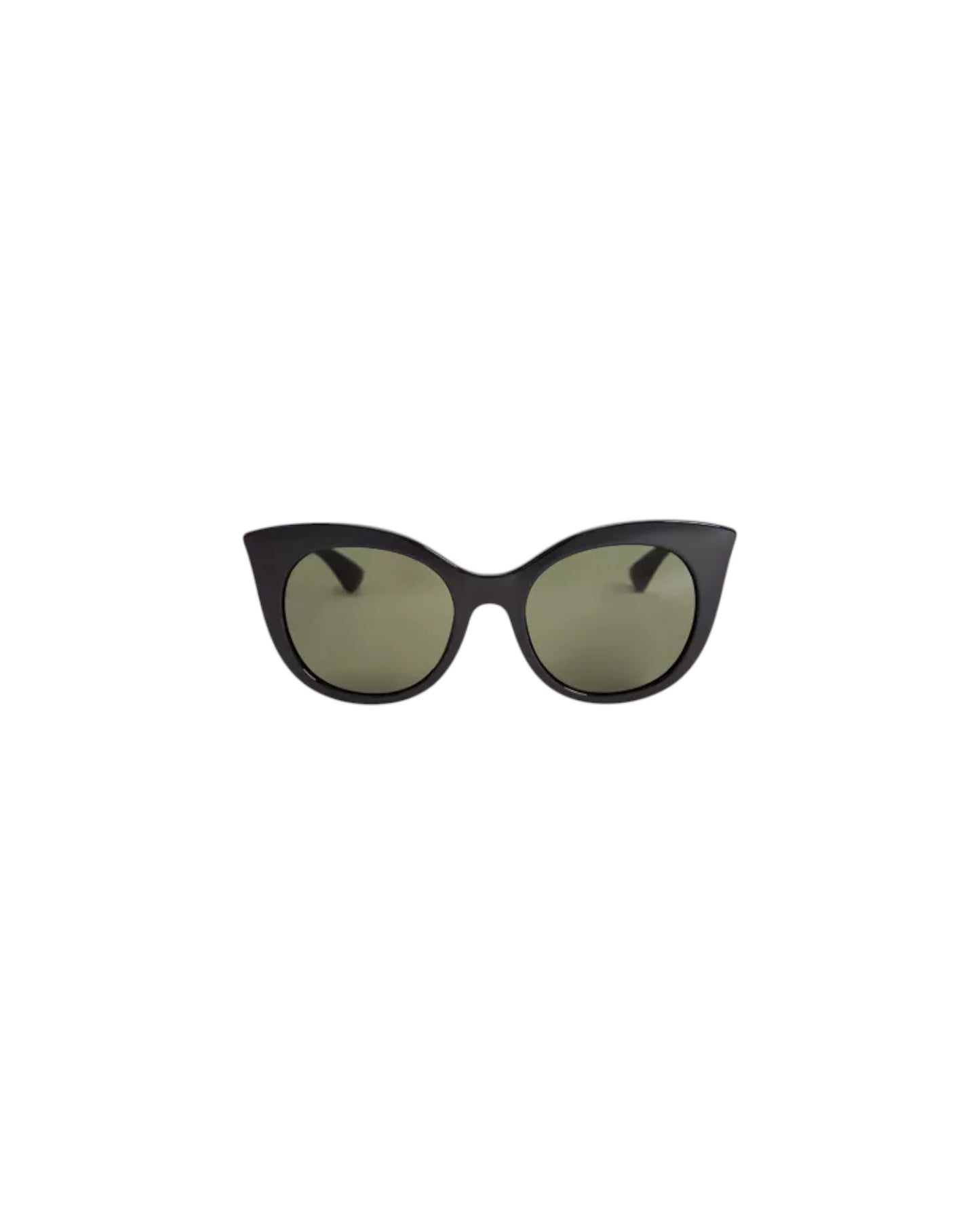 Thelma, Cat eye sunglasses for women dark green lens UV400 protection