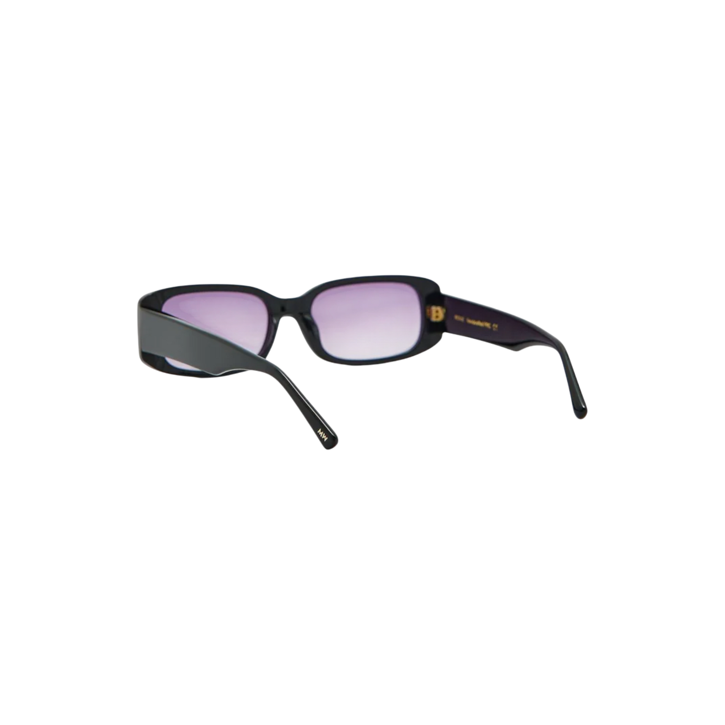 ROXIE, Rectangular sunglasses for men and women purple lens UV400 protection