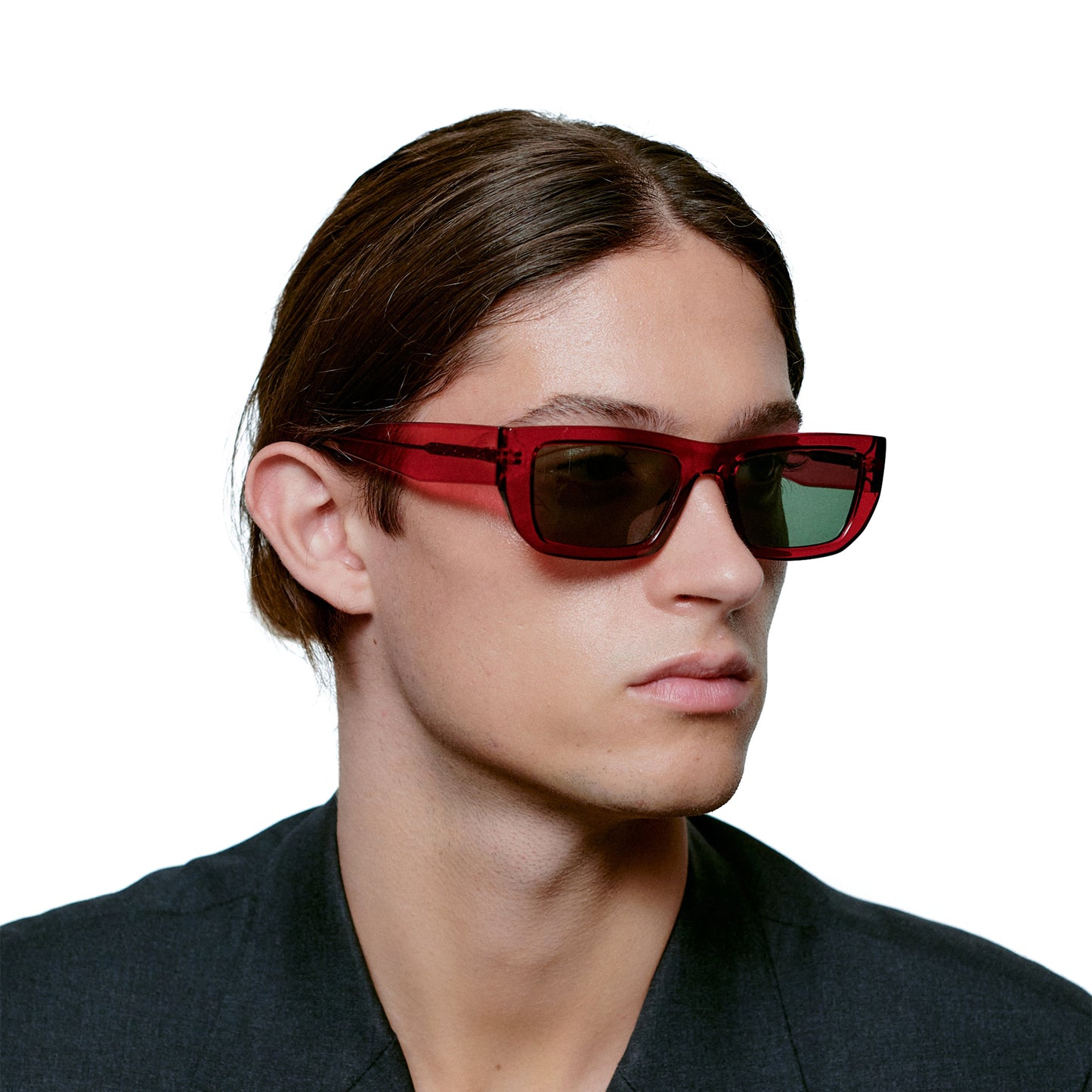 A.Kjaerbede Fame Sunglasses in Burgundy Transparent color