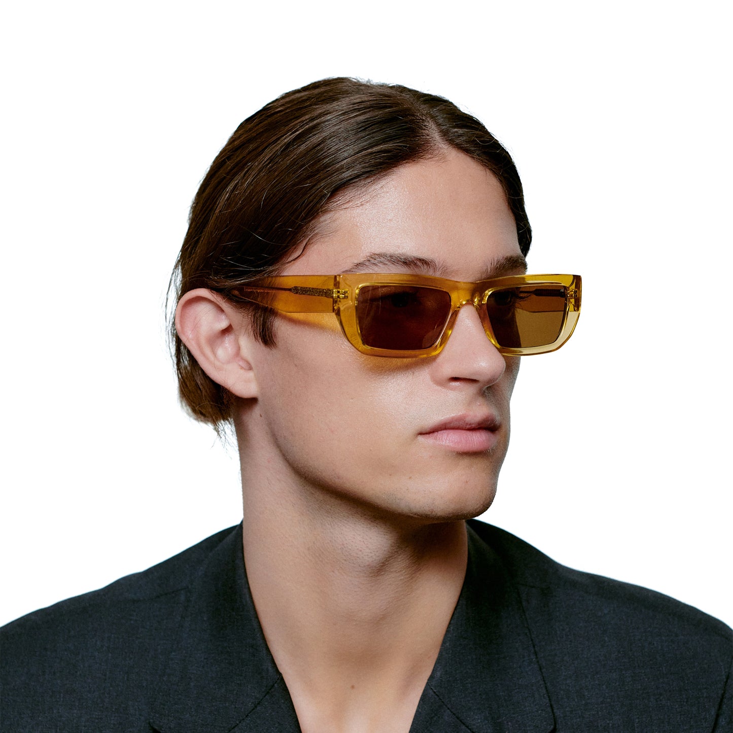 A.Kjaerbede Fame Sunglasses in Yellow transparent color