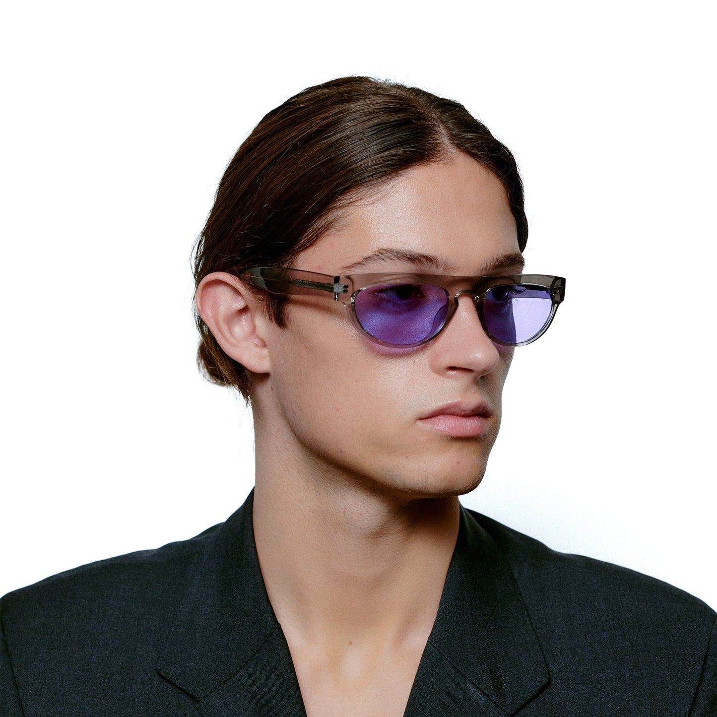 A.Kjaerbede Jake Sunglasses in Grey Transparent color