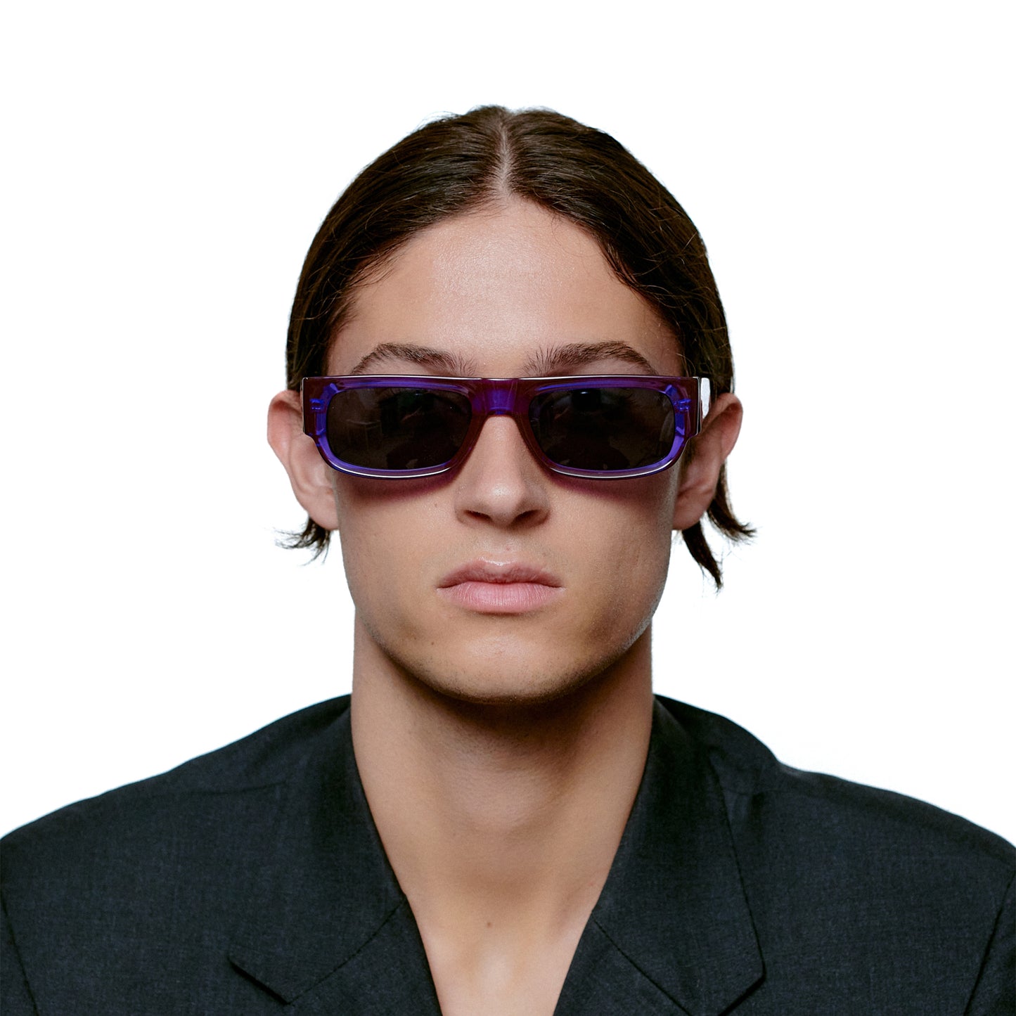 A.Kjaerbede Jean Sunglasses in Purple Transparent color
