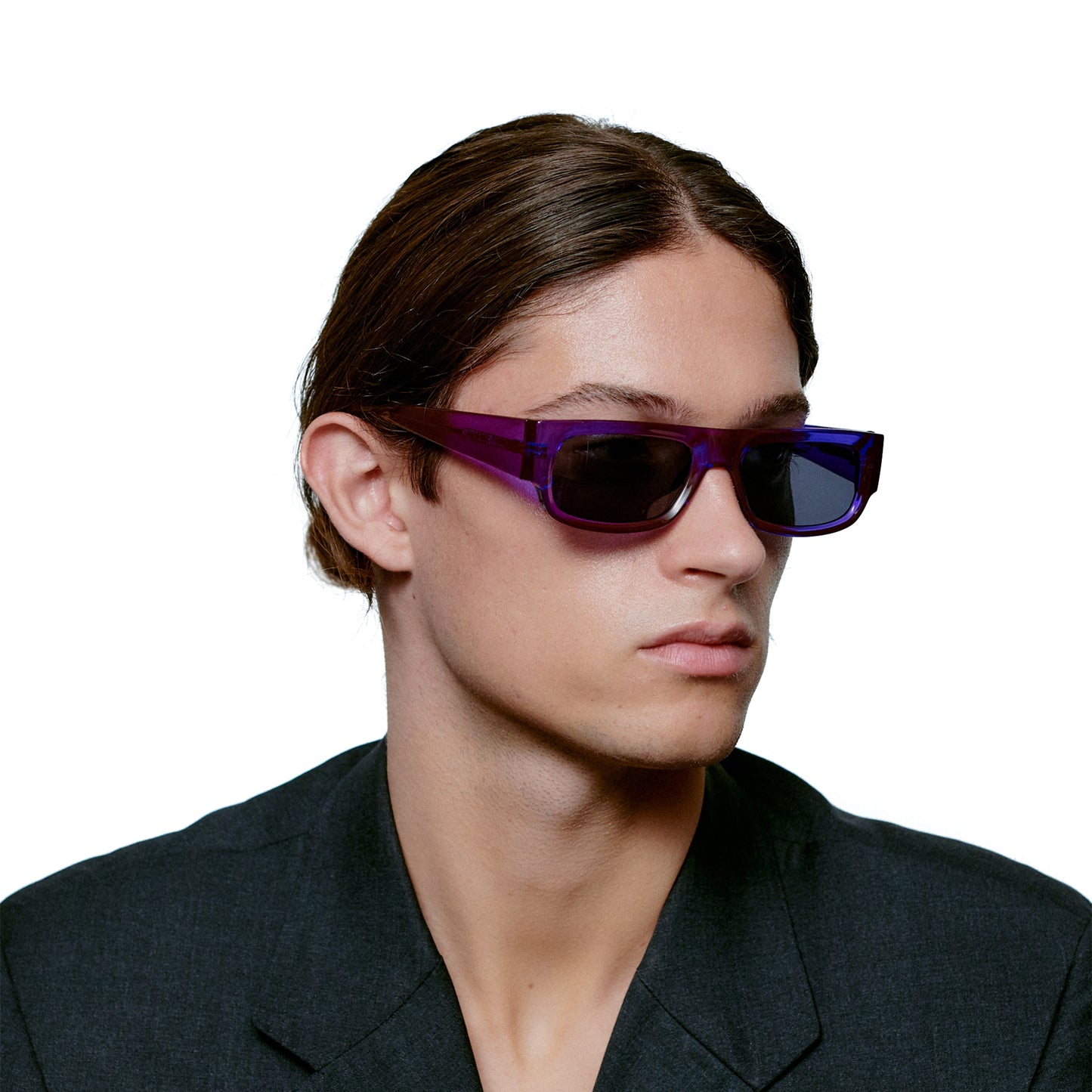 A.Kjaerbede Jean Sunglasses in Purple Transparent color