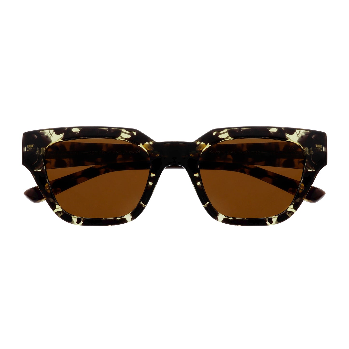 A.Kjaerbede Kaws Sunglasses in Black & Yellow Tortoise color
