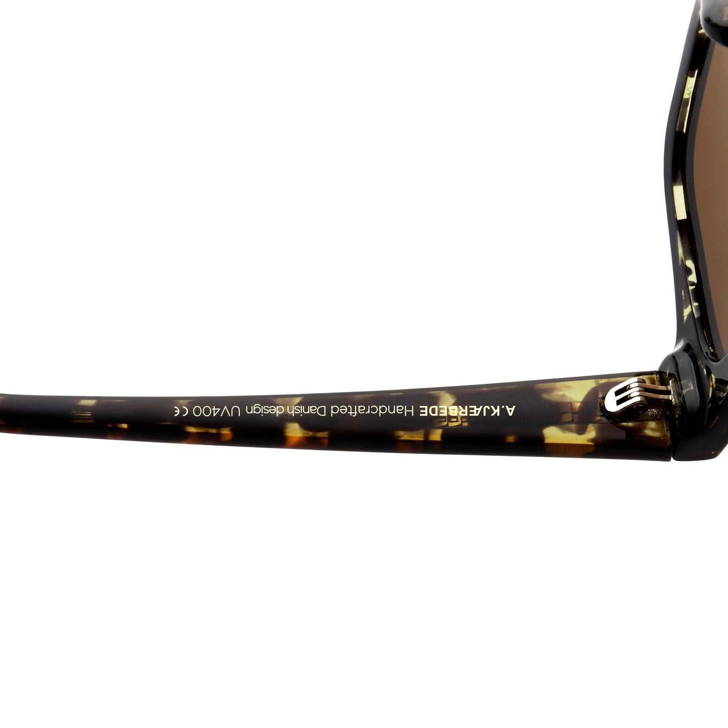 A.Kjaerbede Kaws Sunglasses in Black & Yellow Tortoise color