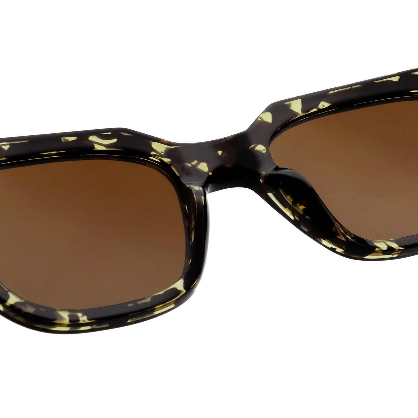 A.Kjaerbede Kaws Sunglasses in Black & Yellow Tortoise color