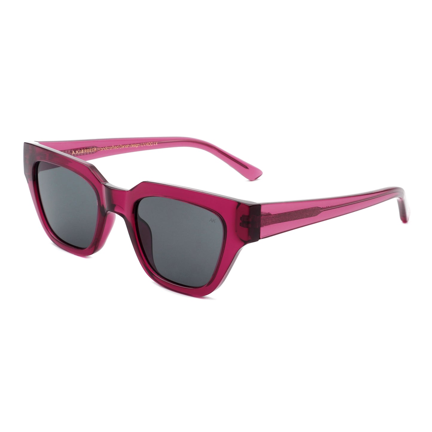 A.Kjaerbede Kaws Sunglasses in Burgundy Transparent color