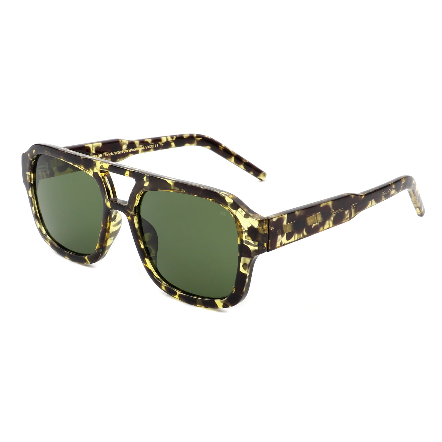 A.Kjaerbede Kaya Sunglasses in Black / Yellow Tortoise color