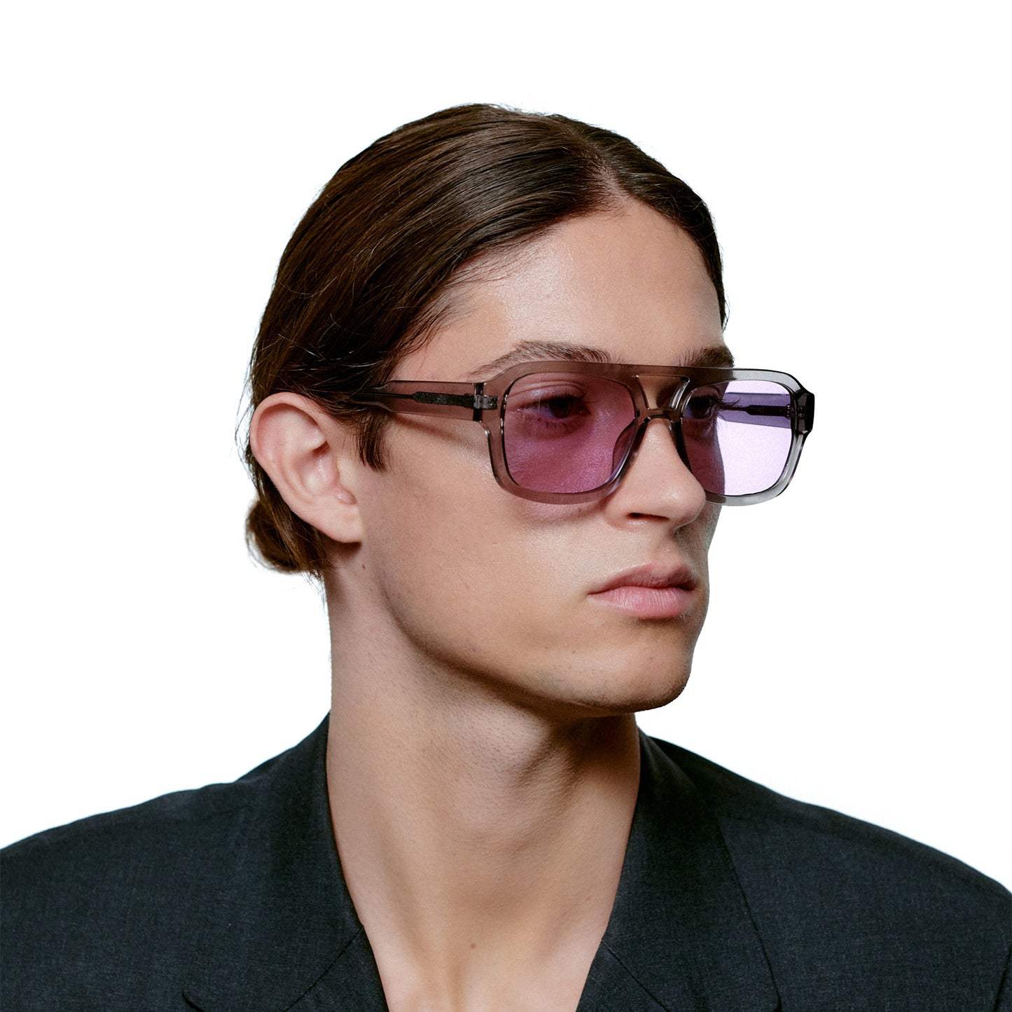 A.Kjaerbede Kaya Sunglasses in Grey Transparent color