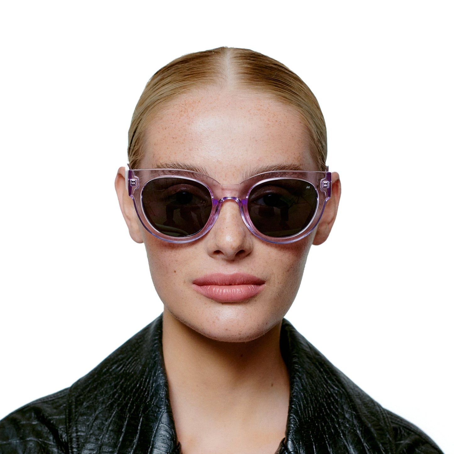 A.Kjaerbede Lilly Sunglasses in Lavender Transparent color