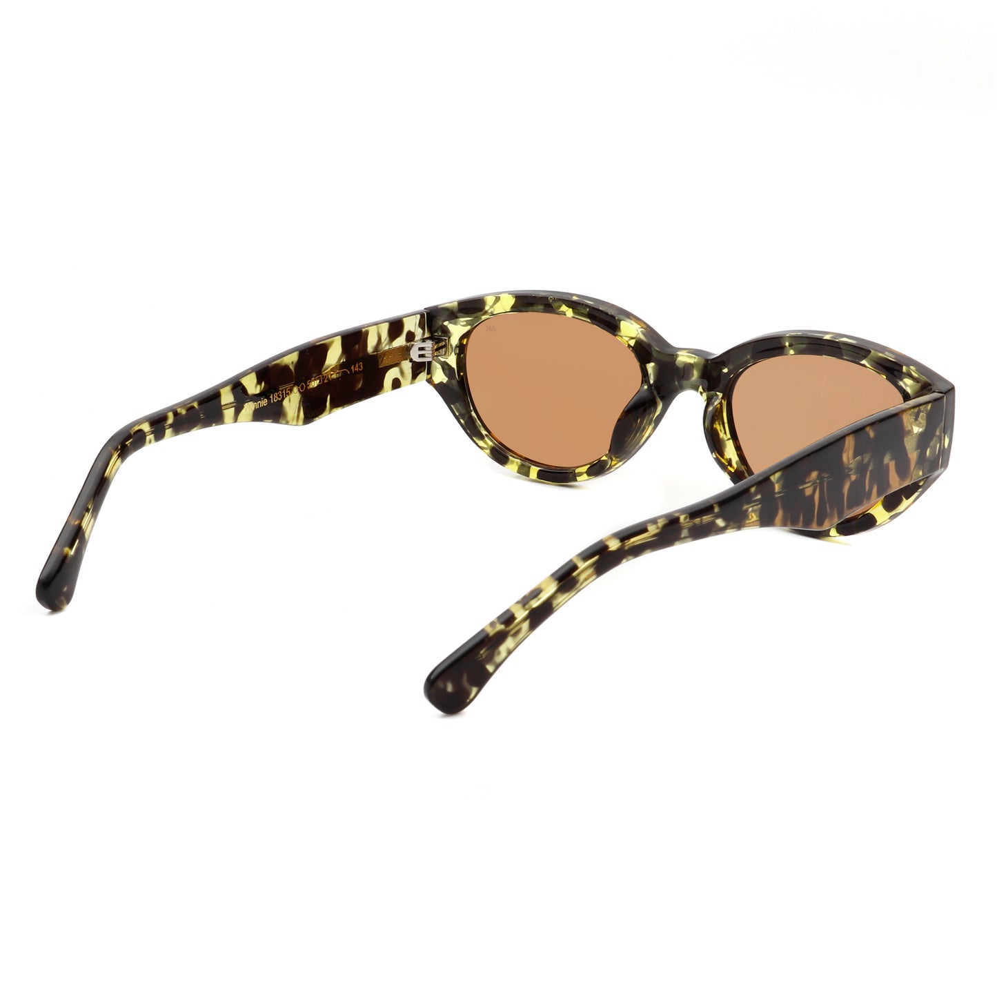 A.Kjaerbede Winnie Sunglasses in Black & Yellow Tortoise color