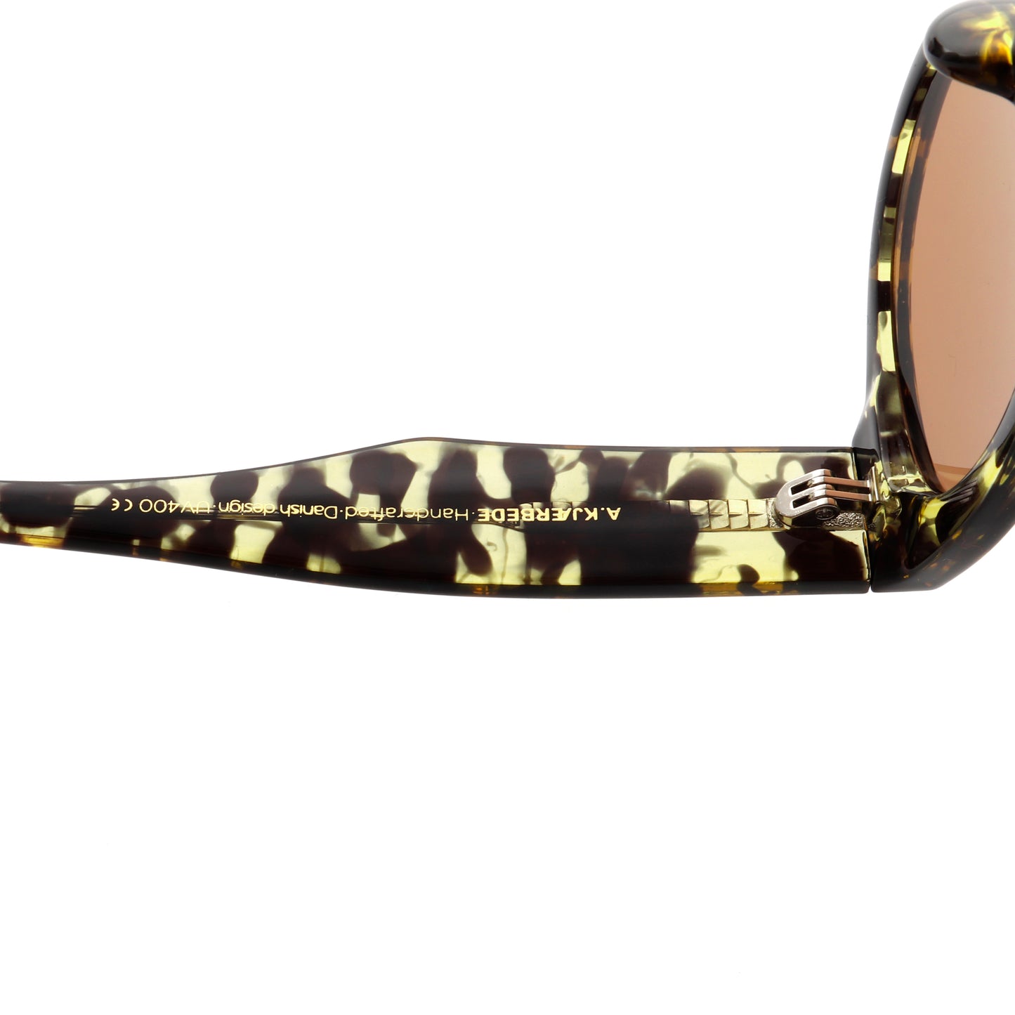 A.Kjaerbede Winnie Sunglasses in Black & Yellow Tortoise color