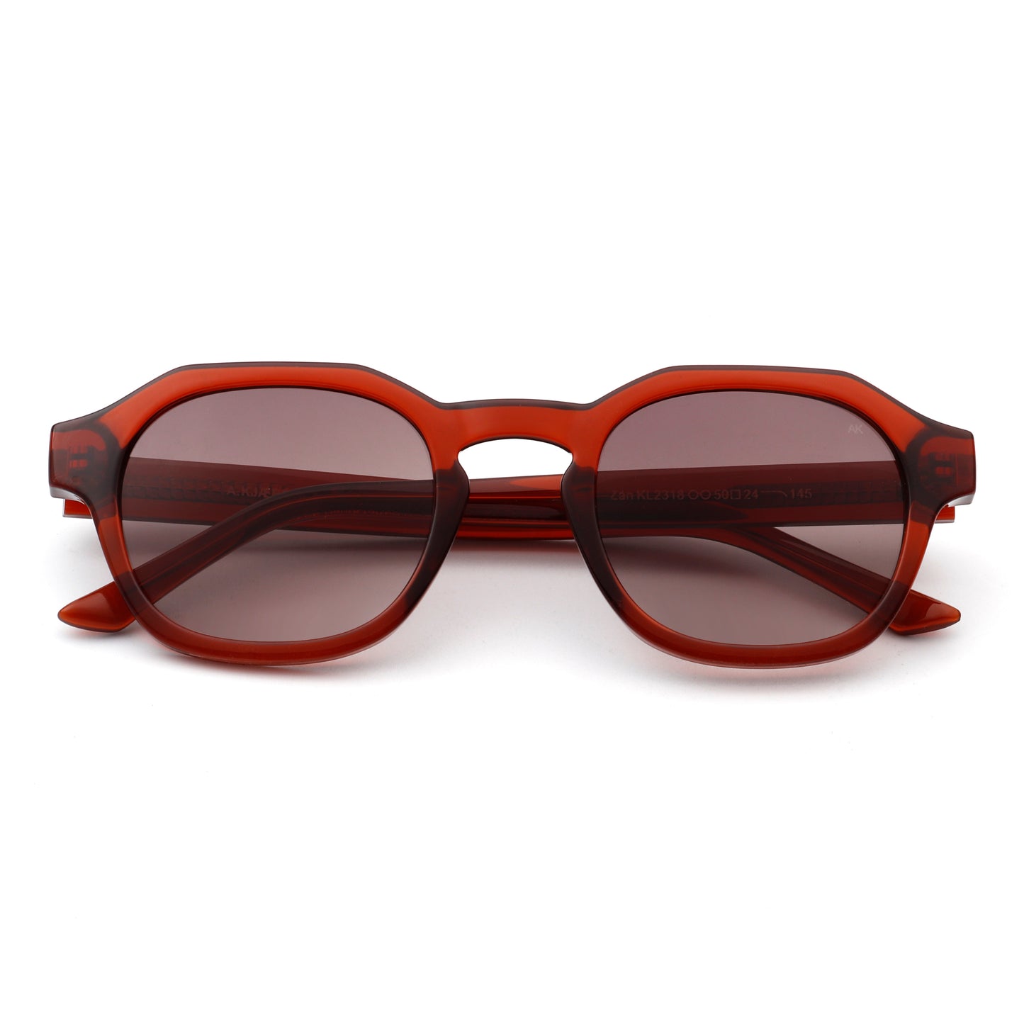A.Kjaerbede Zan Sunglasses in Brown Transparent color