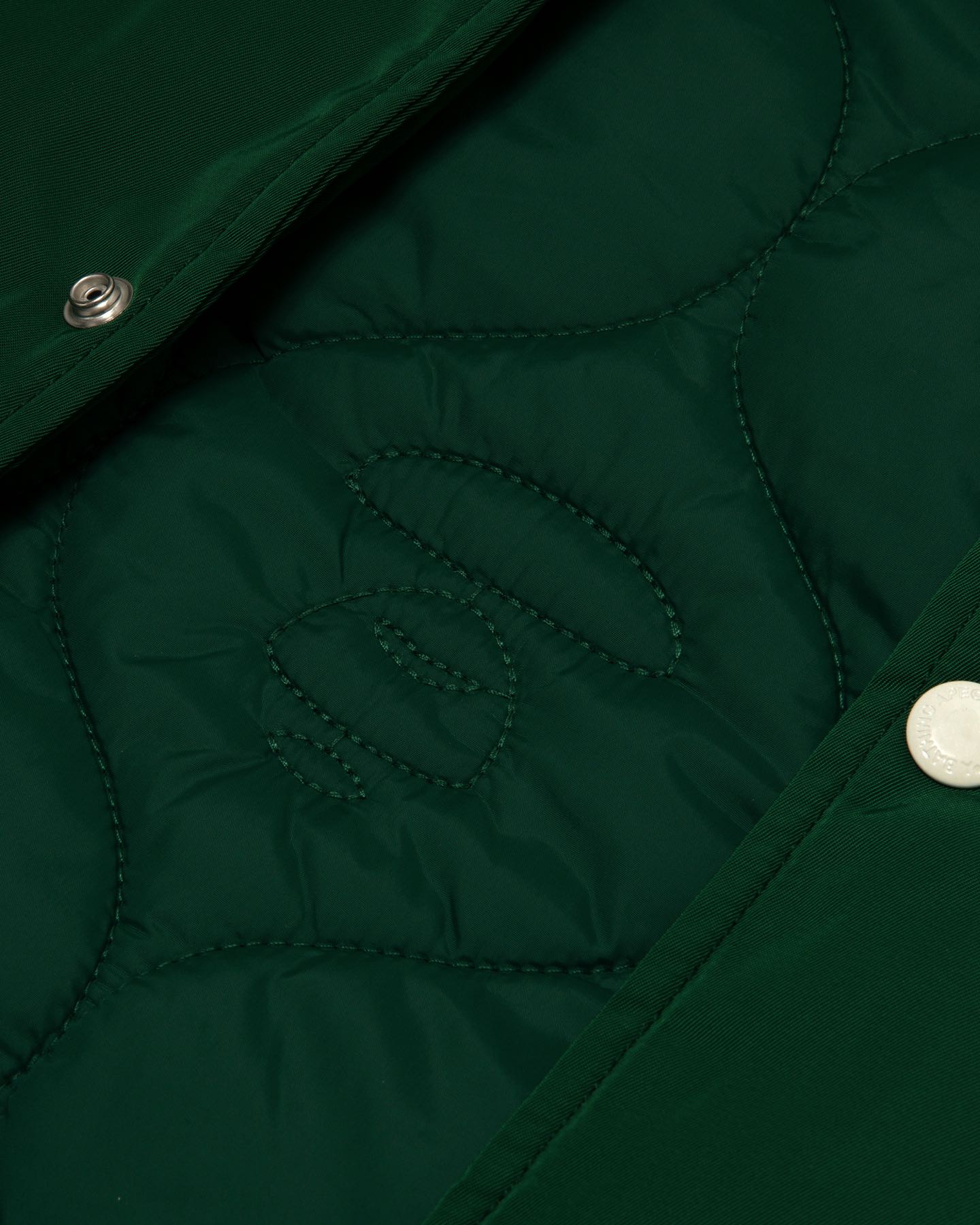 Men Varsity Jacket in Green