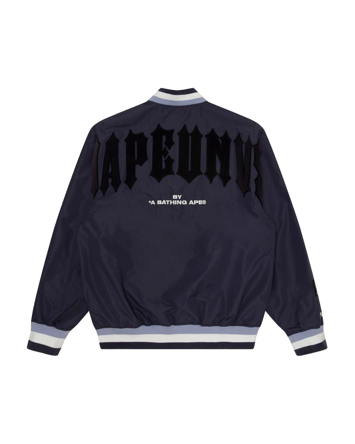 Men Embroidered Bomber Jacket in Purple and Grey