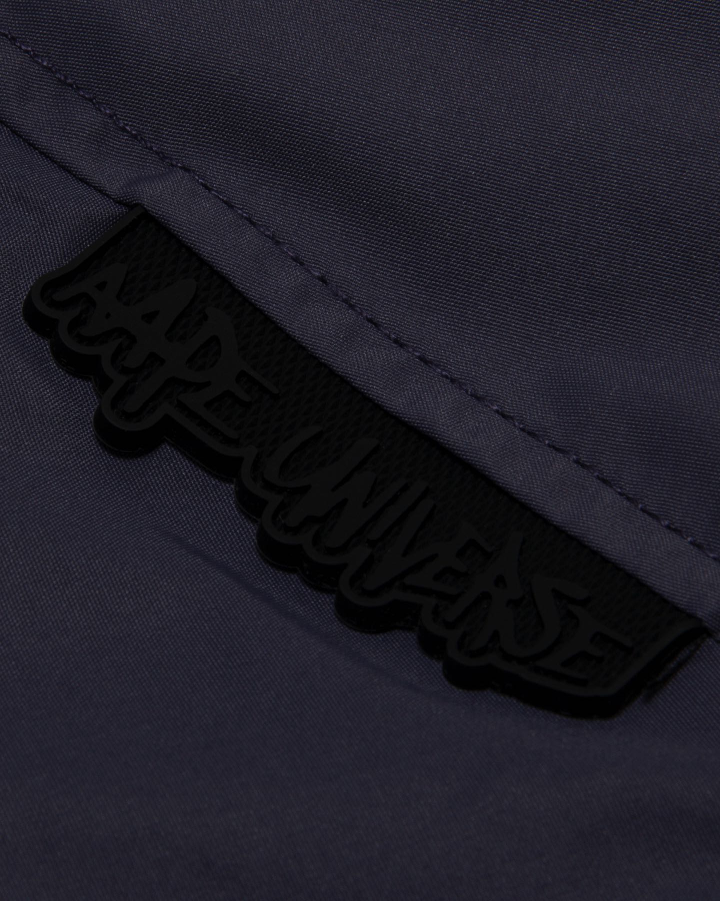 Men Embroidered Bomber Jacket in Purple and Grey