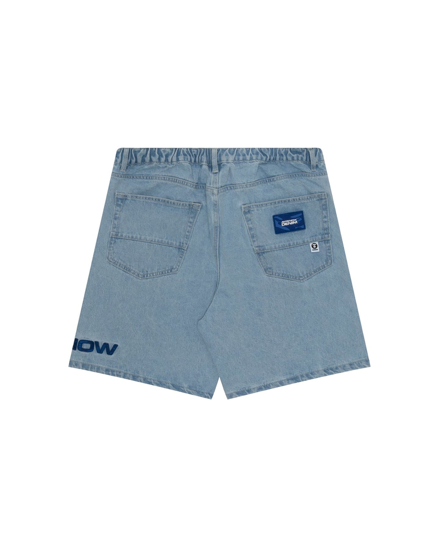 AAPE Men Woven Short in Light Blue