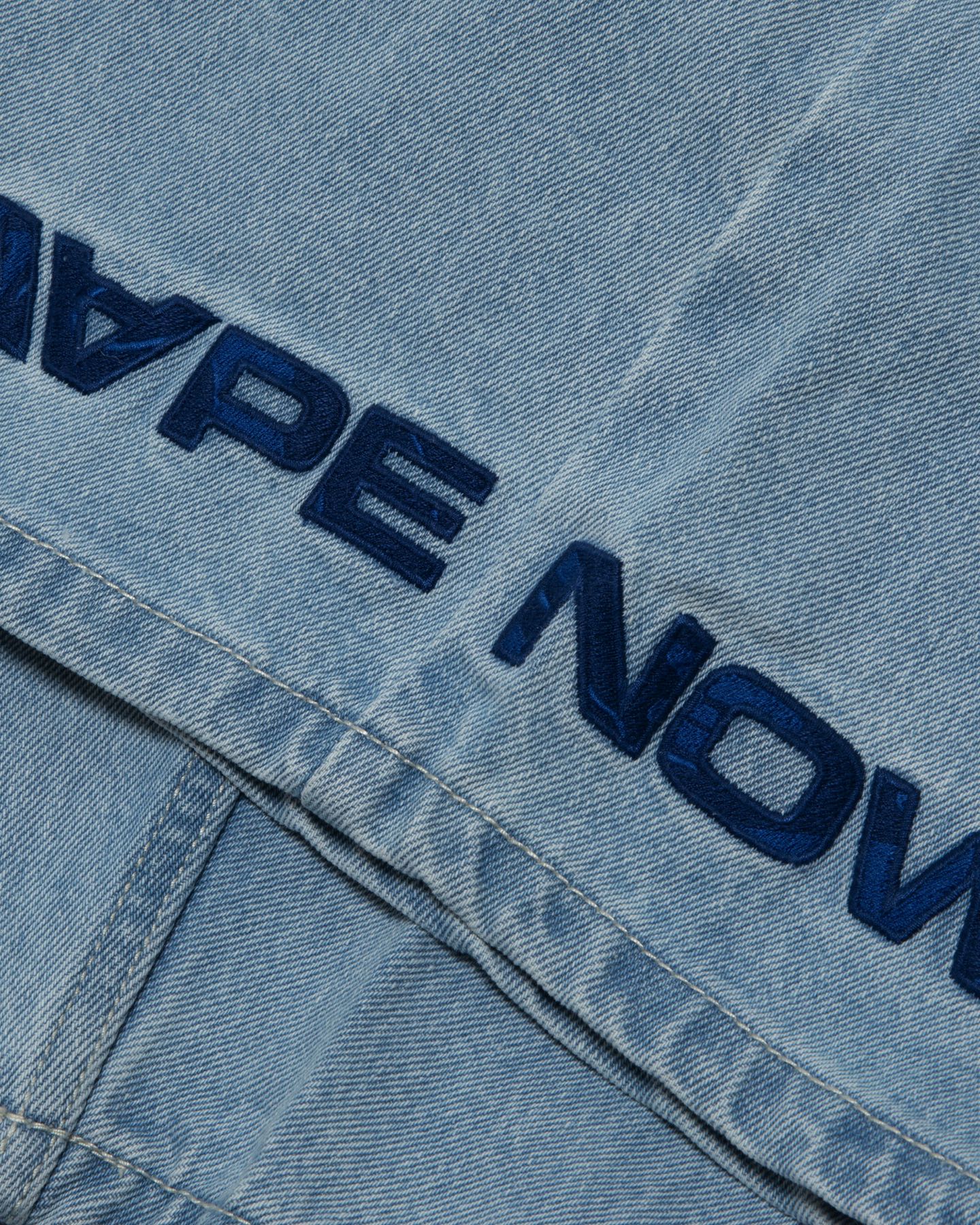 AAPE Men Woven Short in Light Blue