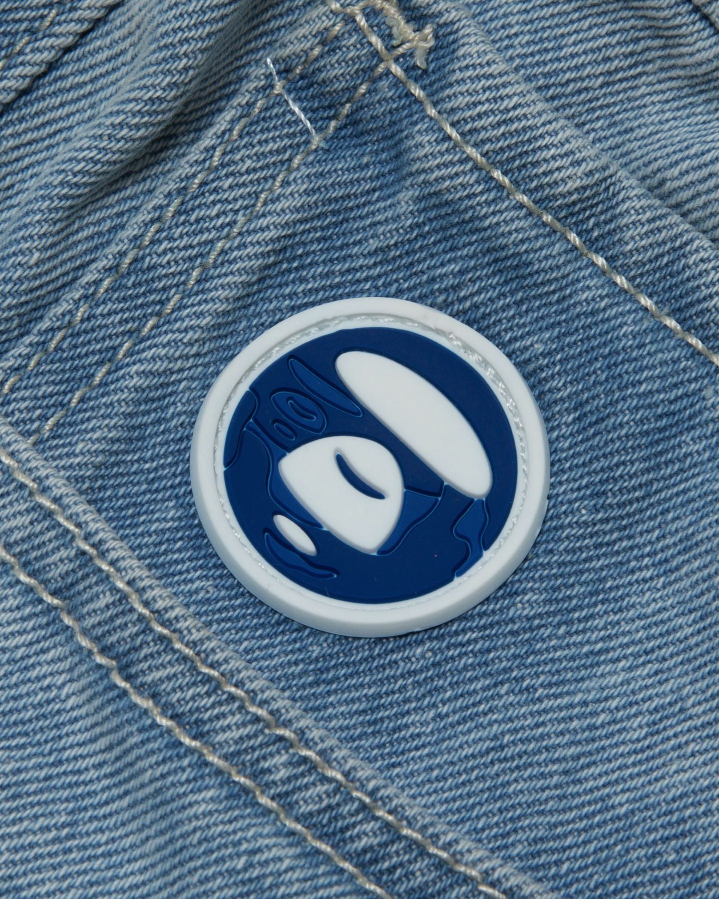 AAPE Men Woven Short in Light Blue