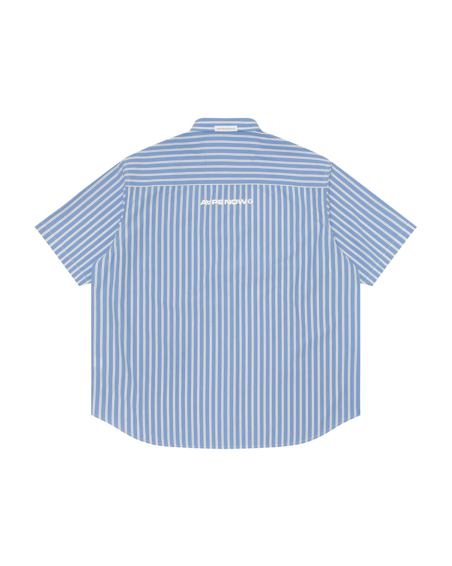 AAPE Men Short Sleeve Shirt in Blue (White)