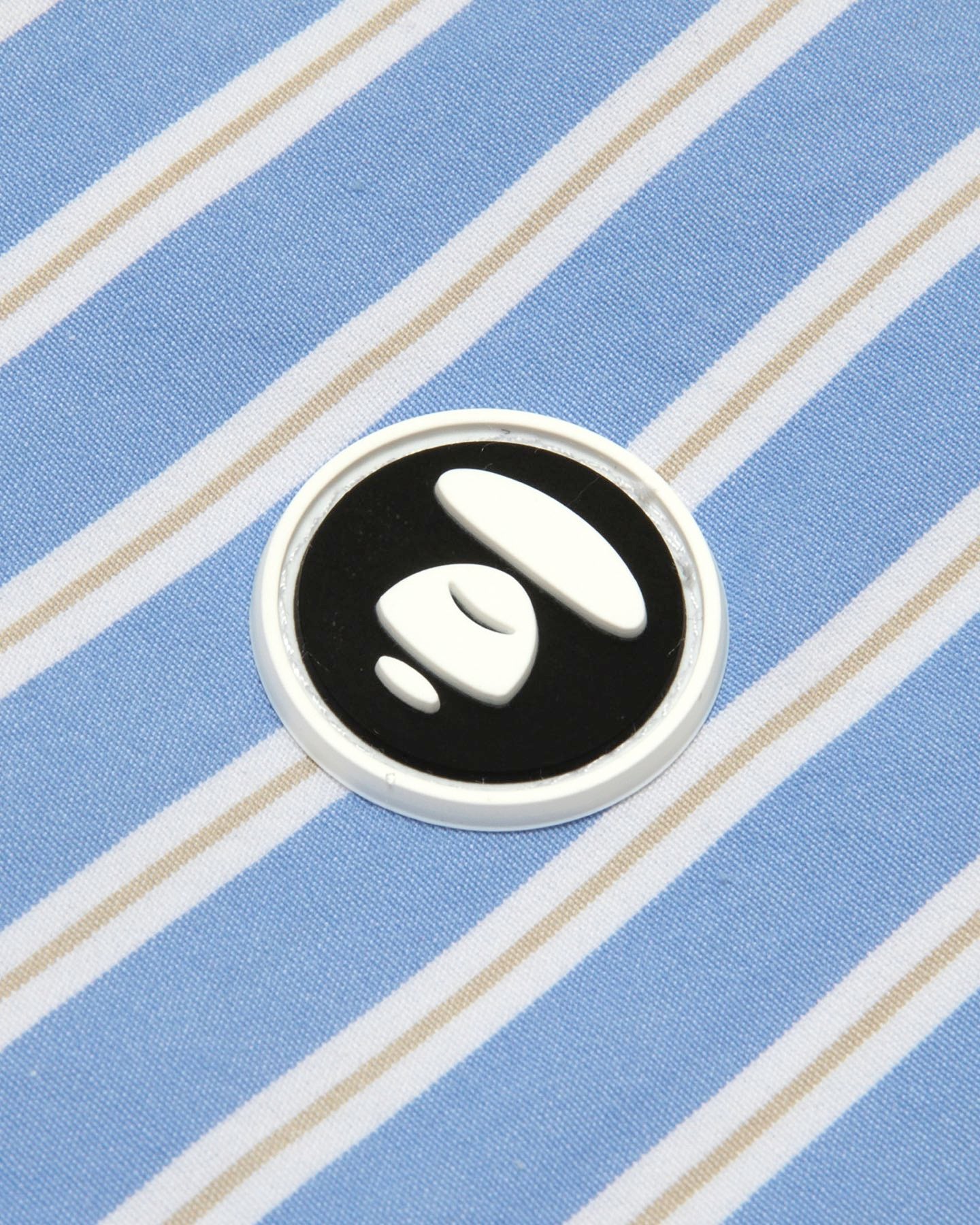 AAPE Men Short Sleeve Shirt in Blue (White)