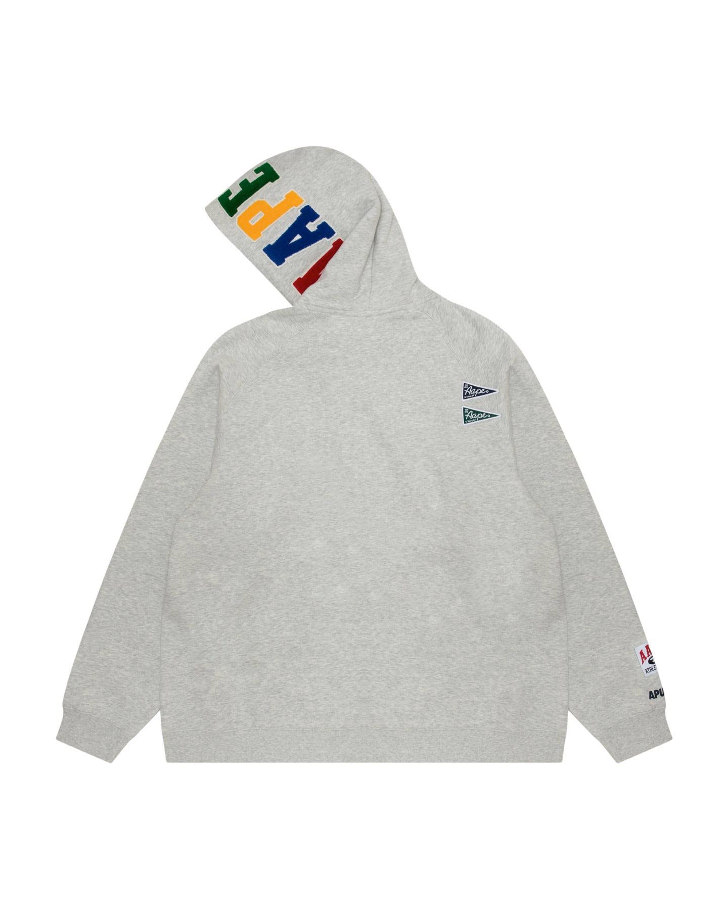 Men Logo Long Sleeve Hoodie in Light Grey