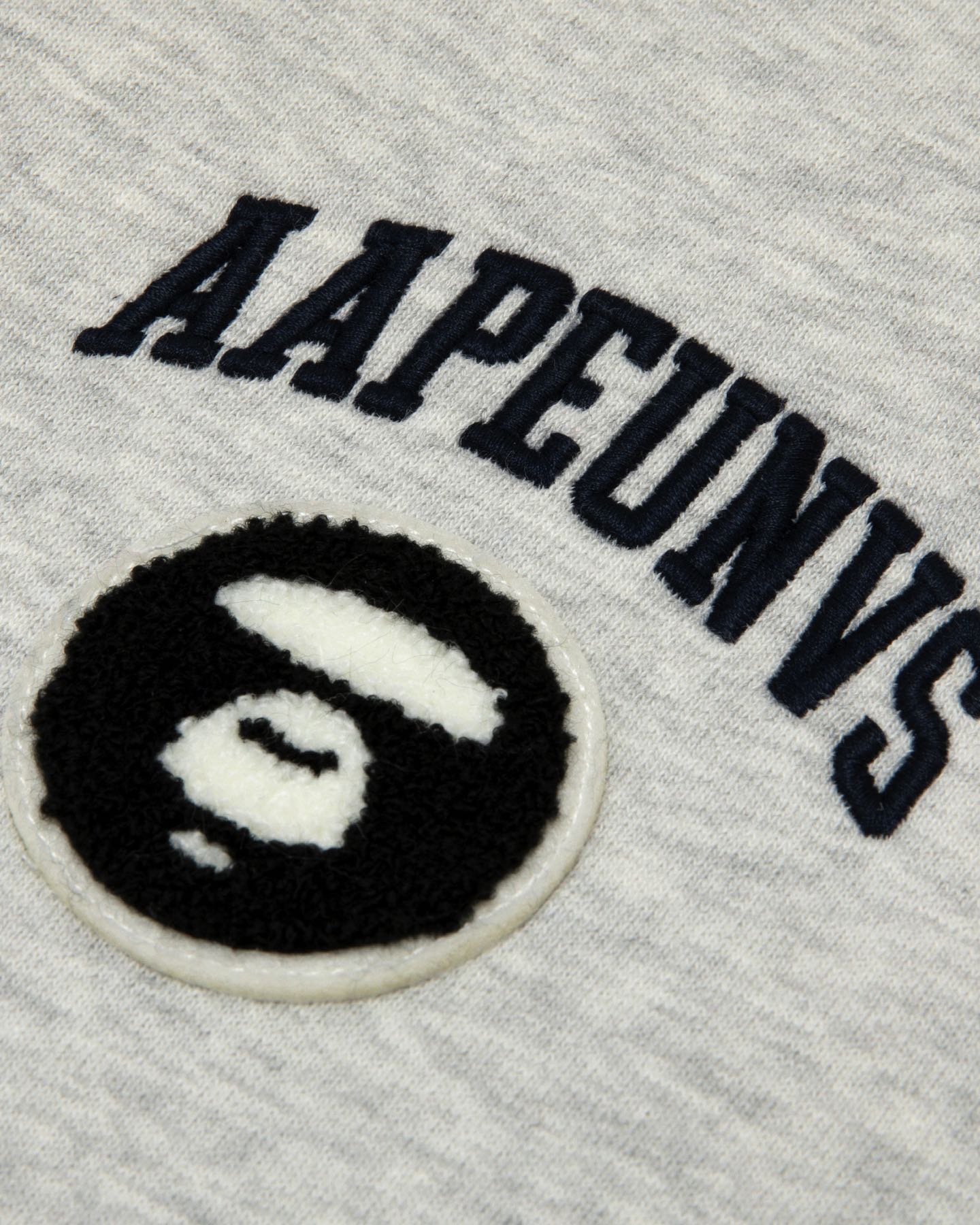 Men Logo Long Sleeve Hoodie in Light Grey