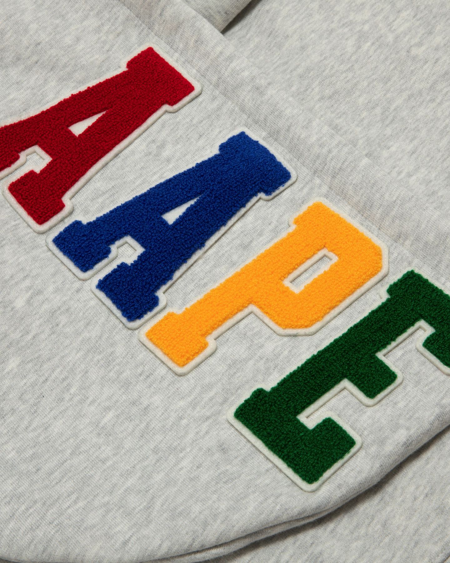 Men Logo Long Sleeve Hoodie in Light Grey