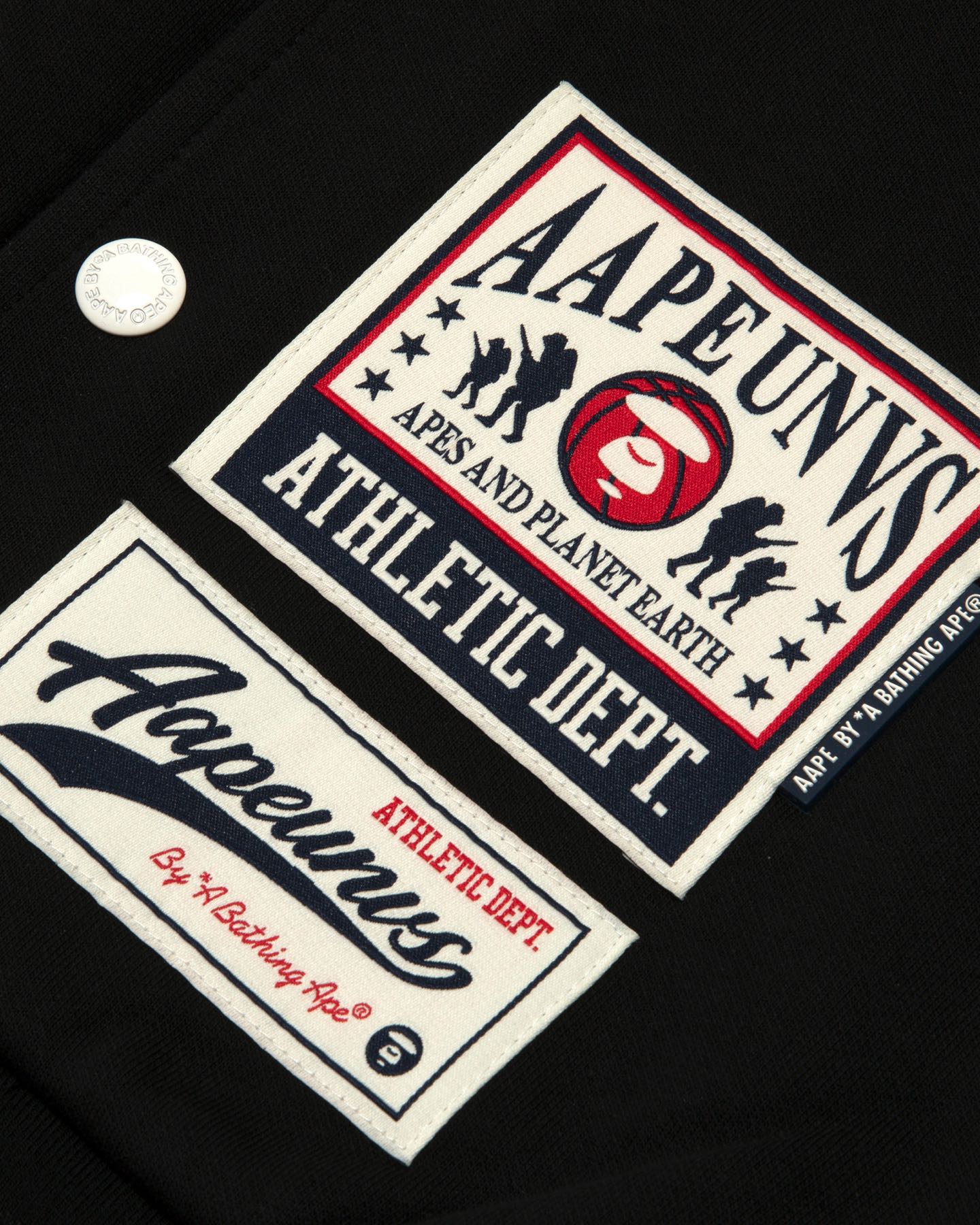 AAPE Men Zip Up Sweater in Black