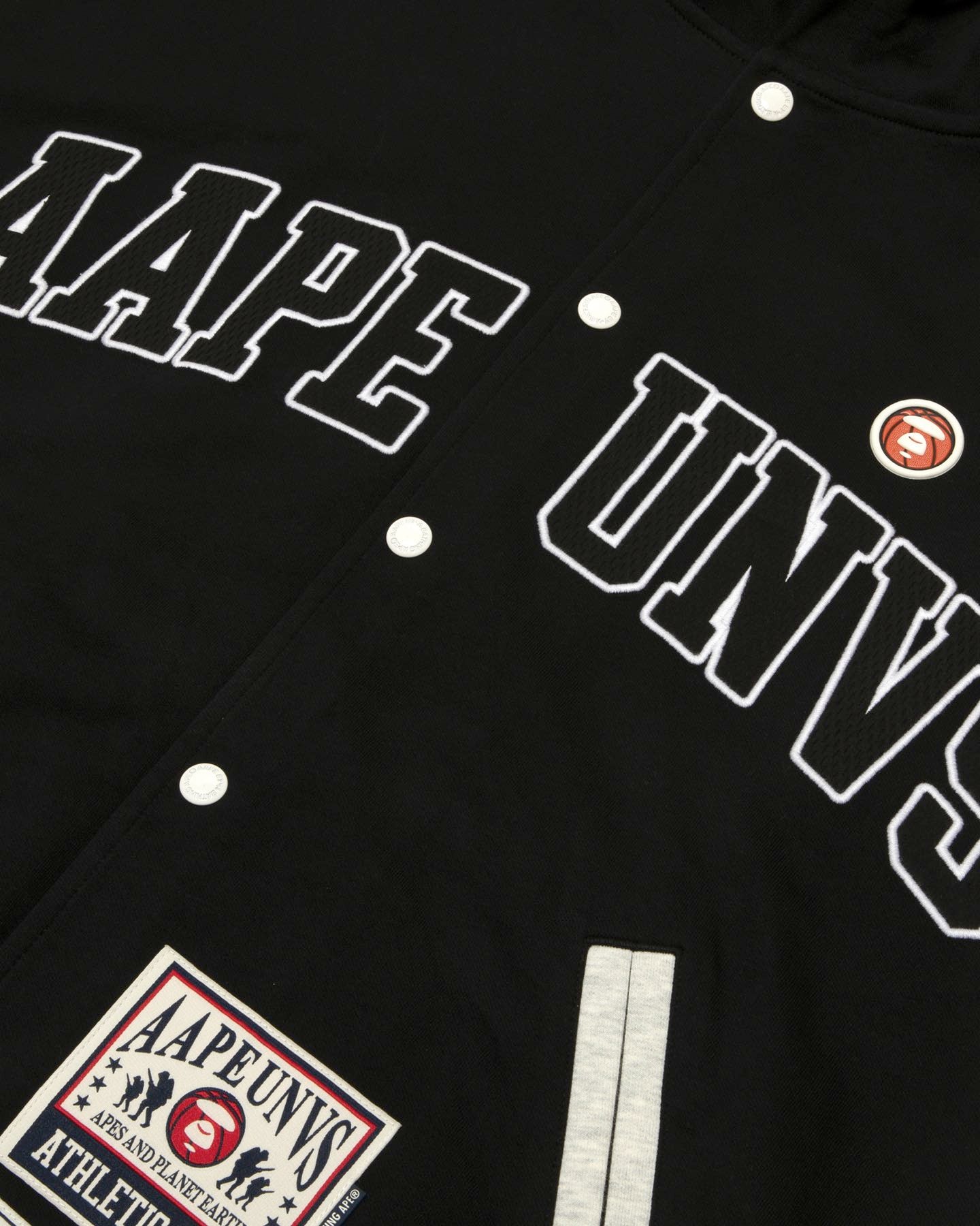 AAPE Men Zip Up Sweater in Black