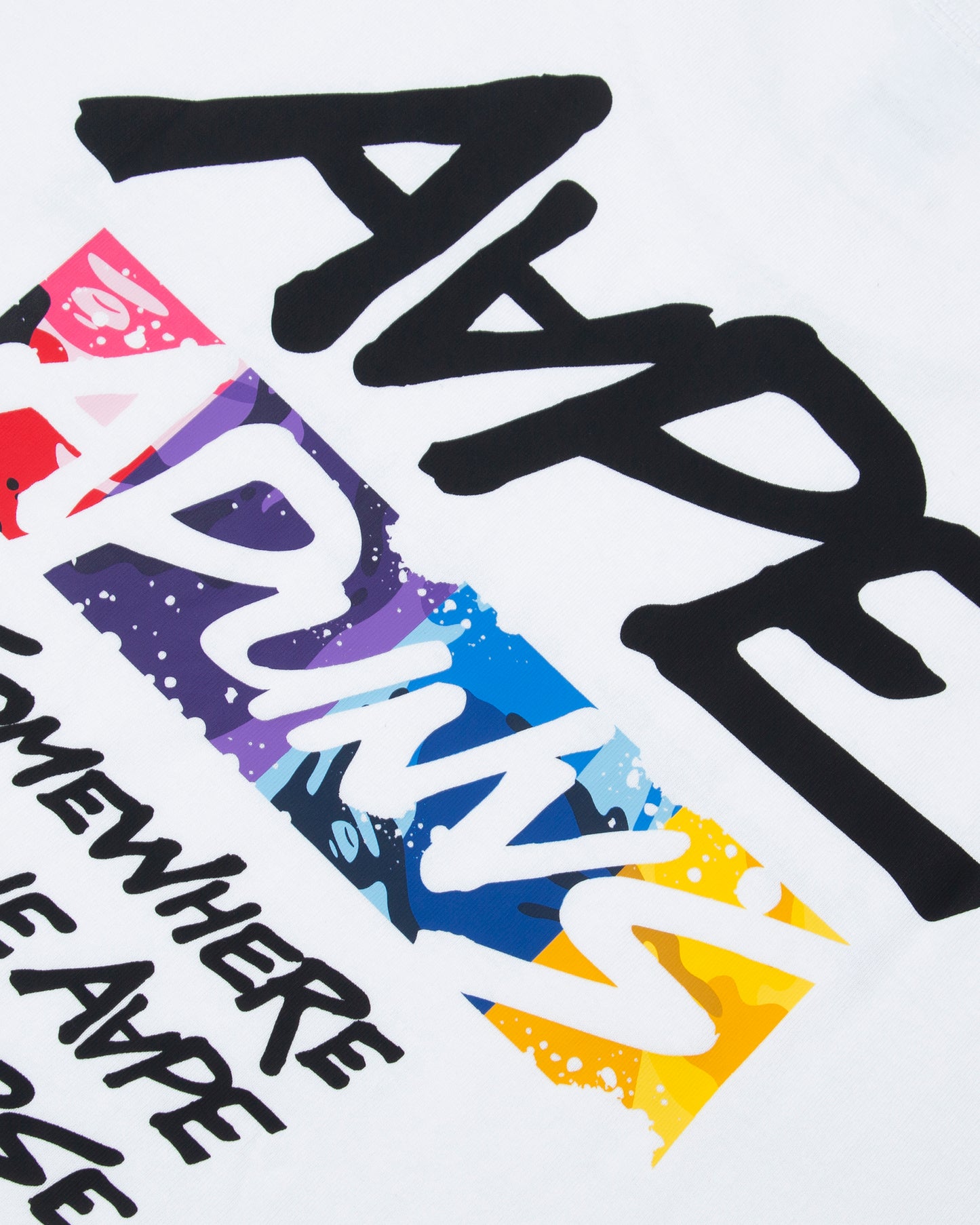 Men Moonface Logo Graphic Short Sleeve Tee in White